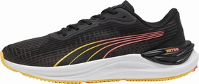 Puma Electrify Nitro 3 Womens Running Shoes - Black running in an underpass area shoes