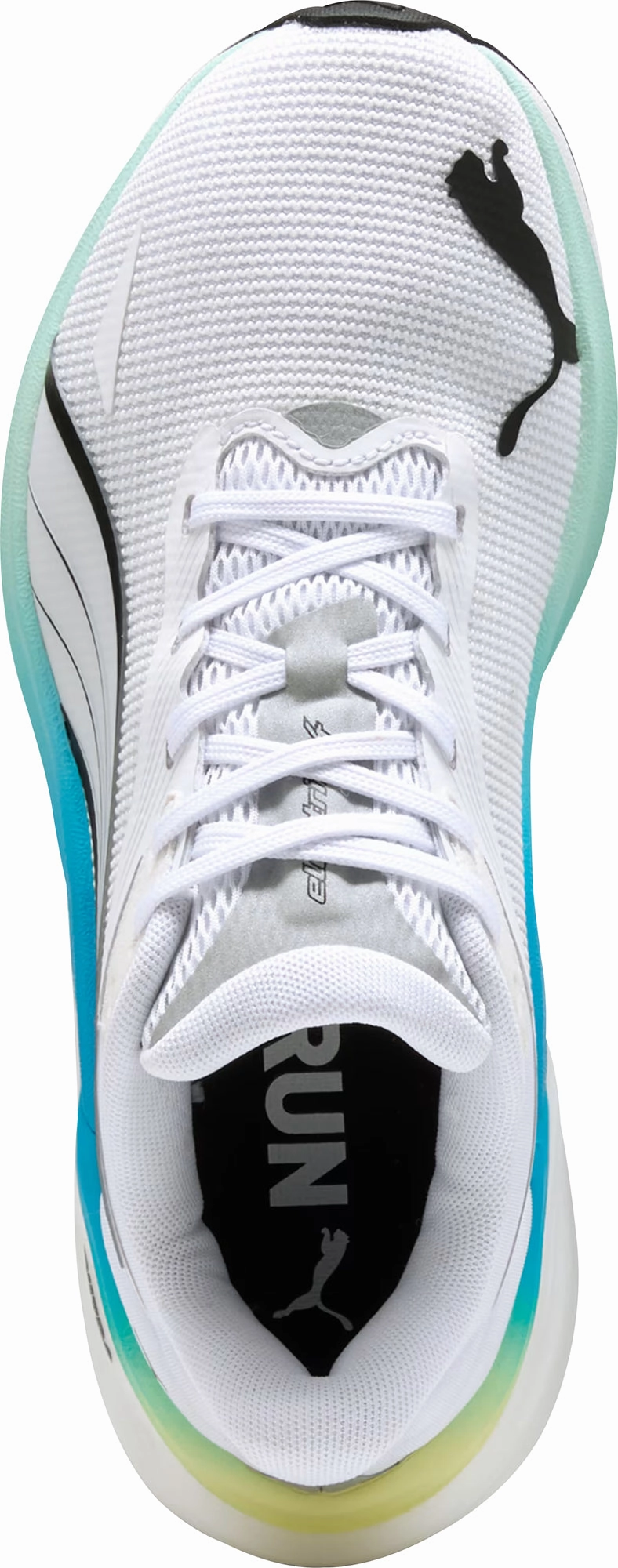 Puma Electrify Nitro 4 Junior Running Shoes - White running in a sinter terrace area shoes Cushioned Collar Padding