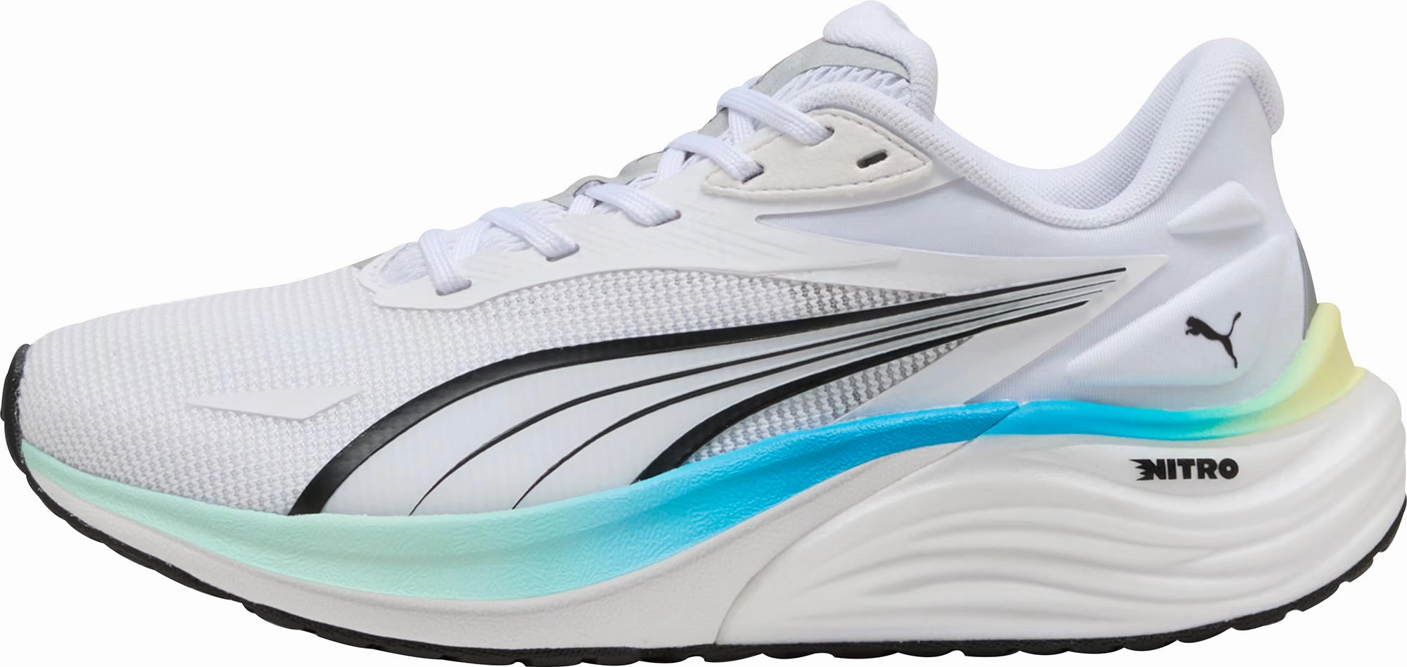 storage - friendly Airflow System Puma Electrify Nitro 4 Junior Running Shoes - White