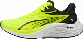 Asymmetric Lacing Puma Electrify Nitro 4 Junior Running Shoes - Yellow