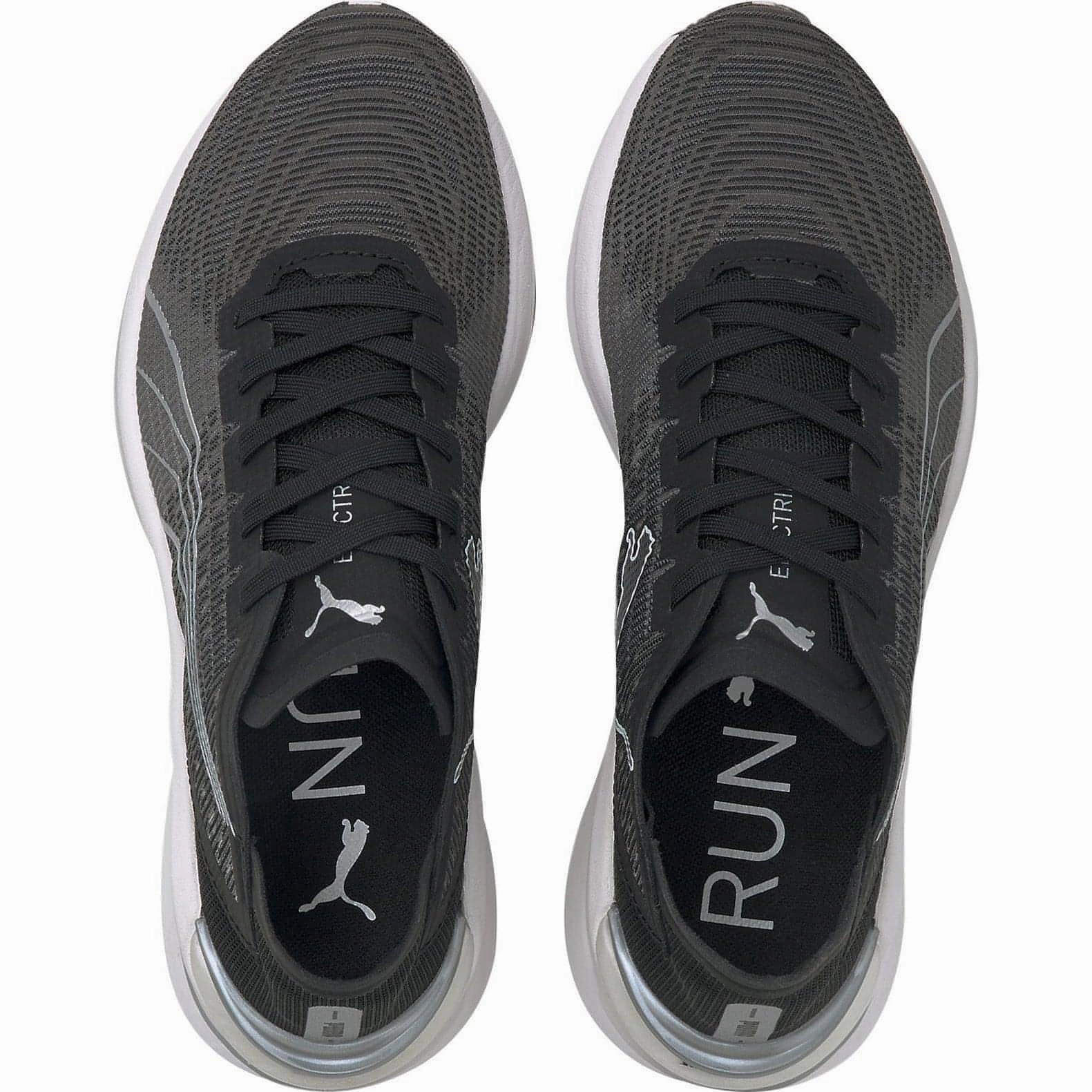 medium fit Puma Electrify Nitro Womens Running Shoes - Black