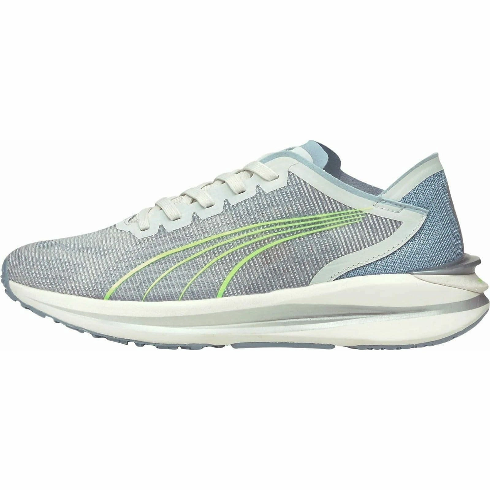 Puma Electrify Nitro Womens Running Shoes - Grey grassy terrain