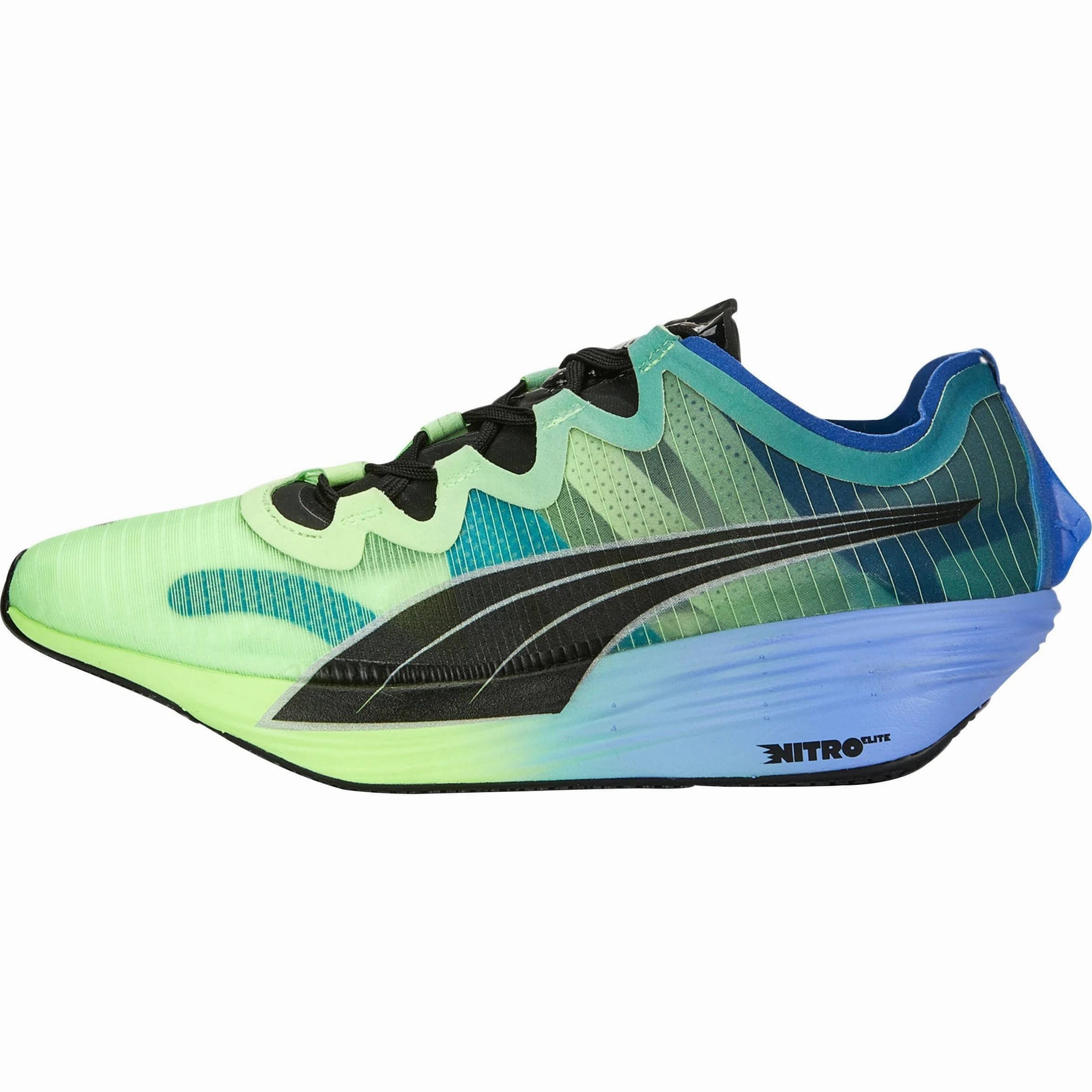 Impact Protection Cushioning Breathable fabric Puma Fast-FWD Nitro Elite Mens Running Shoes - Blue