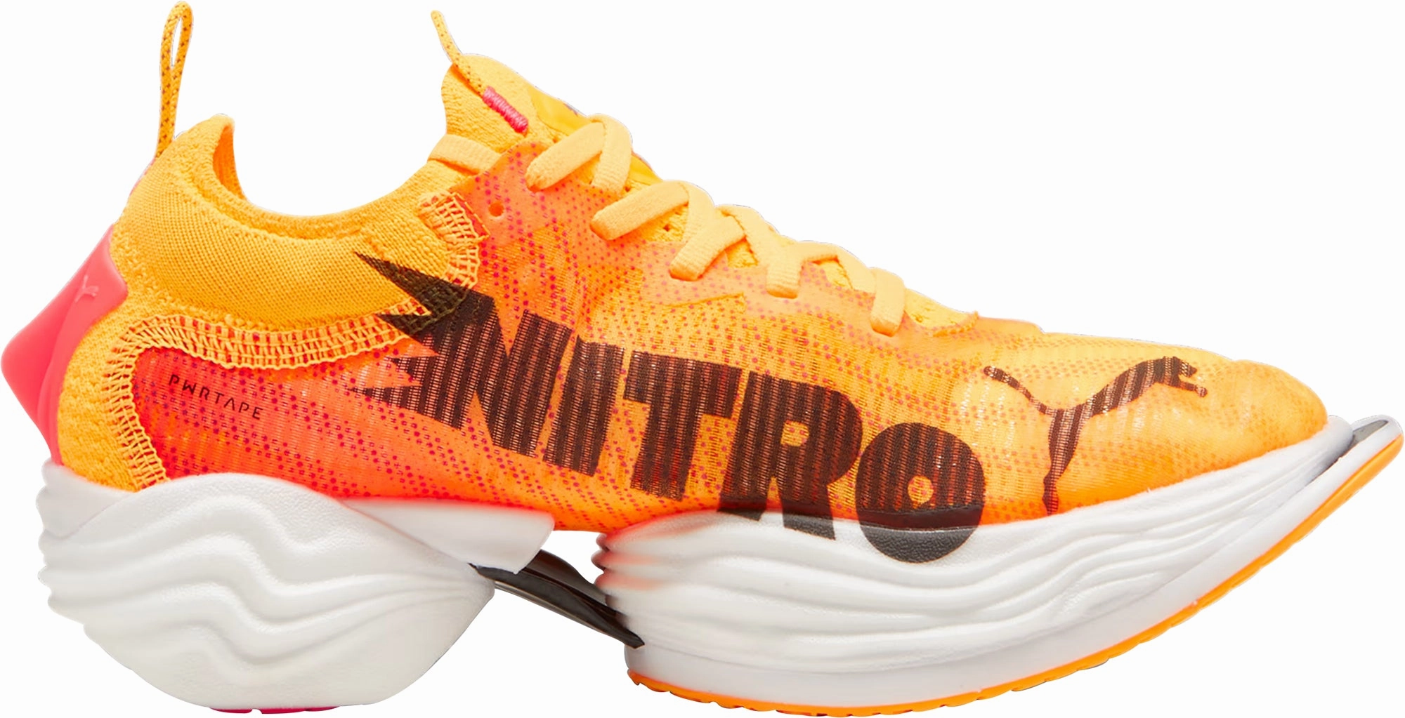 aerobic shoes Seam Free Upper Puma Fast-R Nitro Elite 2 Womens Running Shoes - Orange