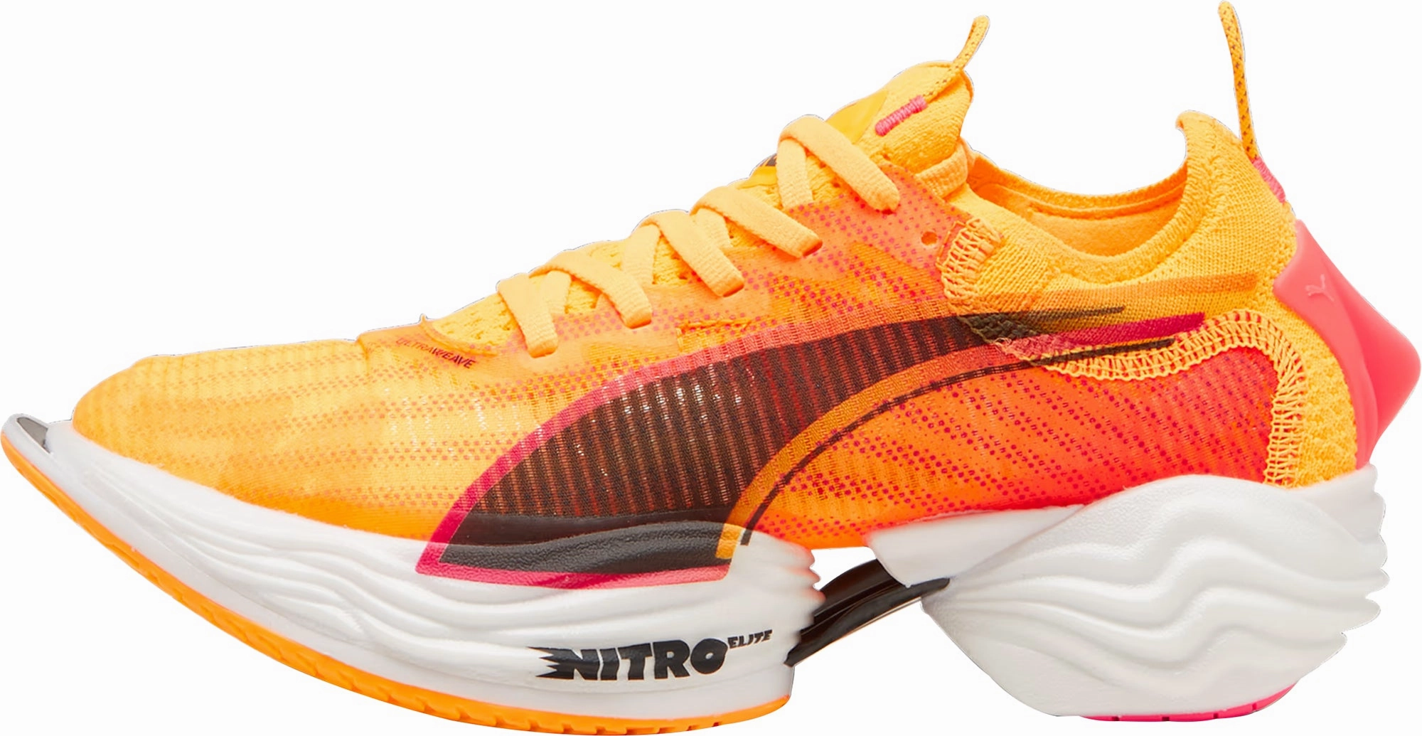 Puma Fast-R Nitro Elite 2 Womens Running Shoes - Orange air - filled shoes