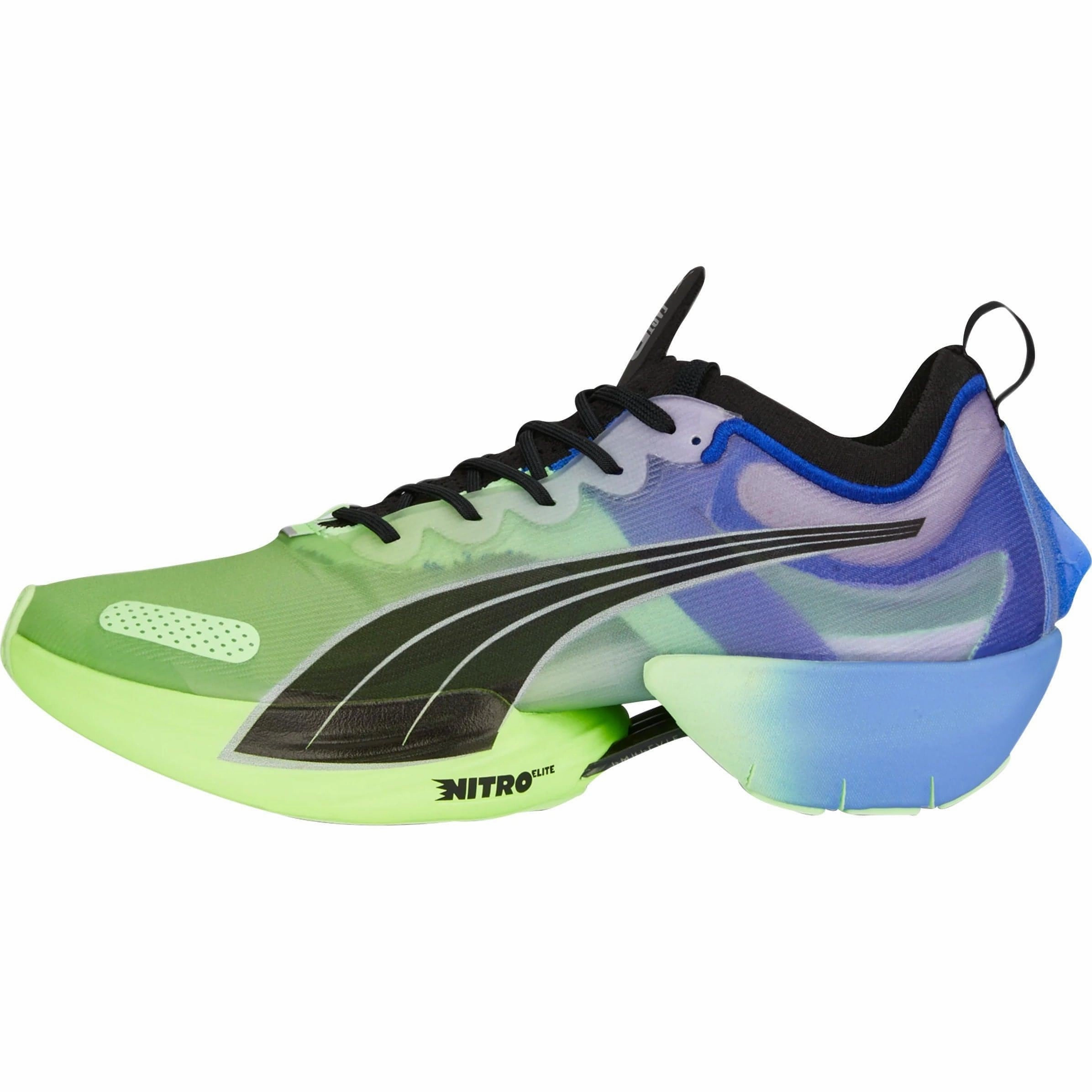 sand running wear low - cut running shoes Puma Fast-R Nitro Elite Mens Running Shoes - Blue