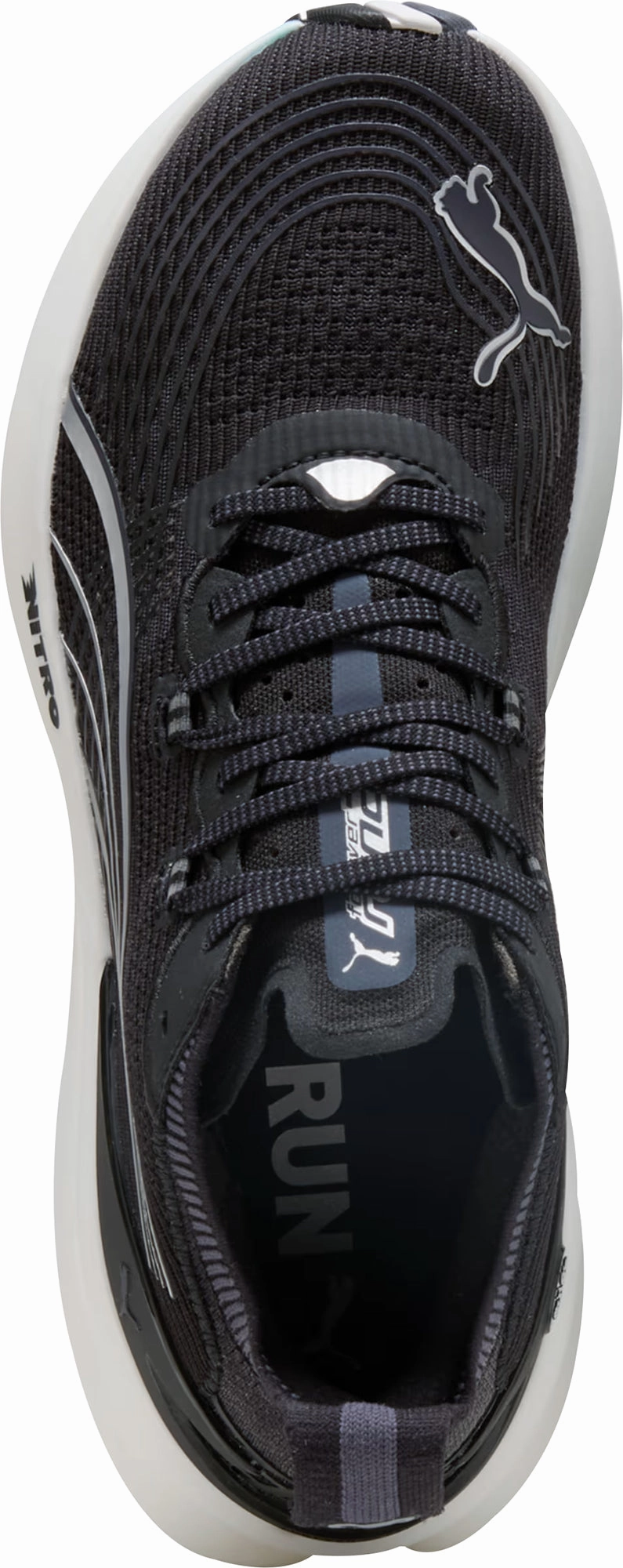 Puma ForeverRun Nitro 2 Mens Running Shoes - Black Micro Grooves Non Restrictive Fit