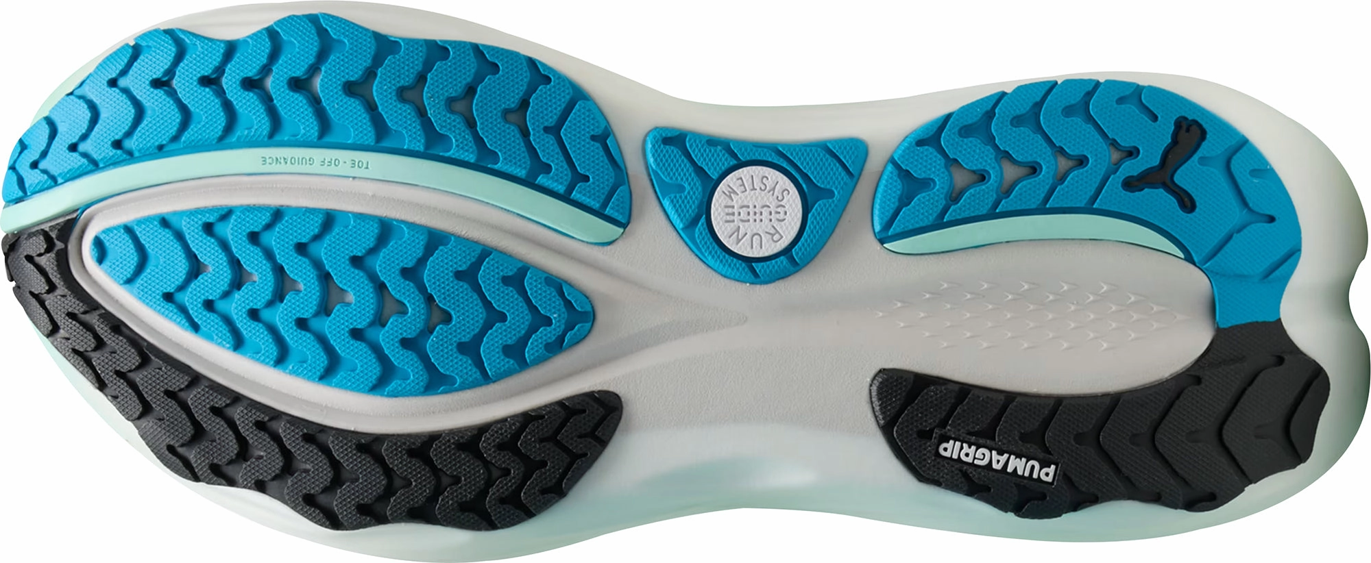 Puma ForeverRun Nitro 2 Mens Running Shoes - Blue buckle - trimmed - design shoes