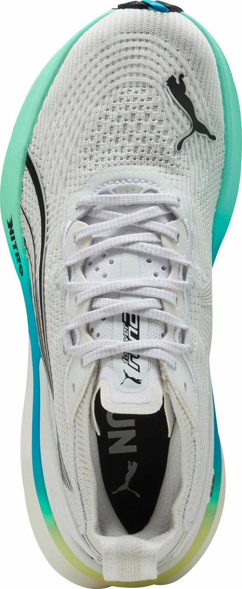 Puma ForeverRun Nitro 2 Womens Running Shoes - White Lightweight Mesh Materials Muddy running