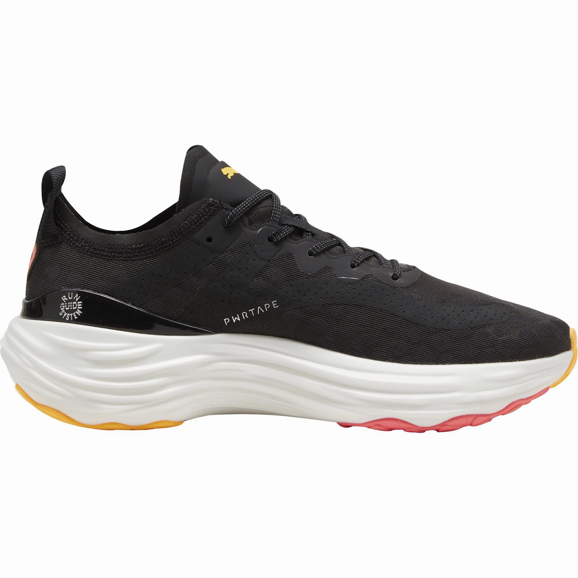 Puma ForeverRun Nitro Mens Running Shoes - Black Comfort toe Professional Shoes