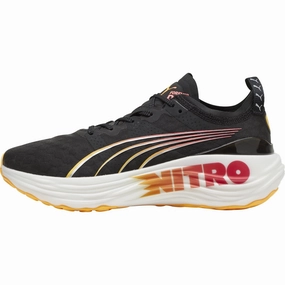 Torsion Resistant Construction foot - ventilation running shoes Puma ForeverRun Nitro Womens Running Shoes - Black