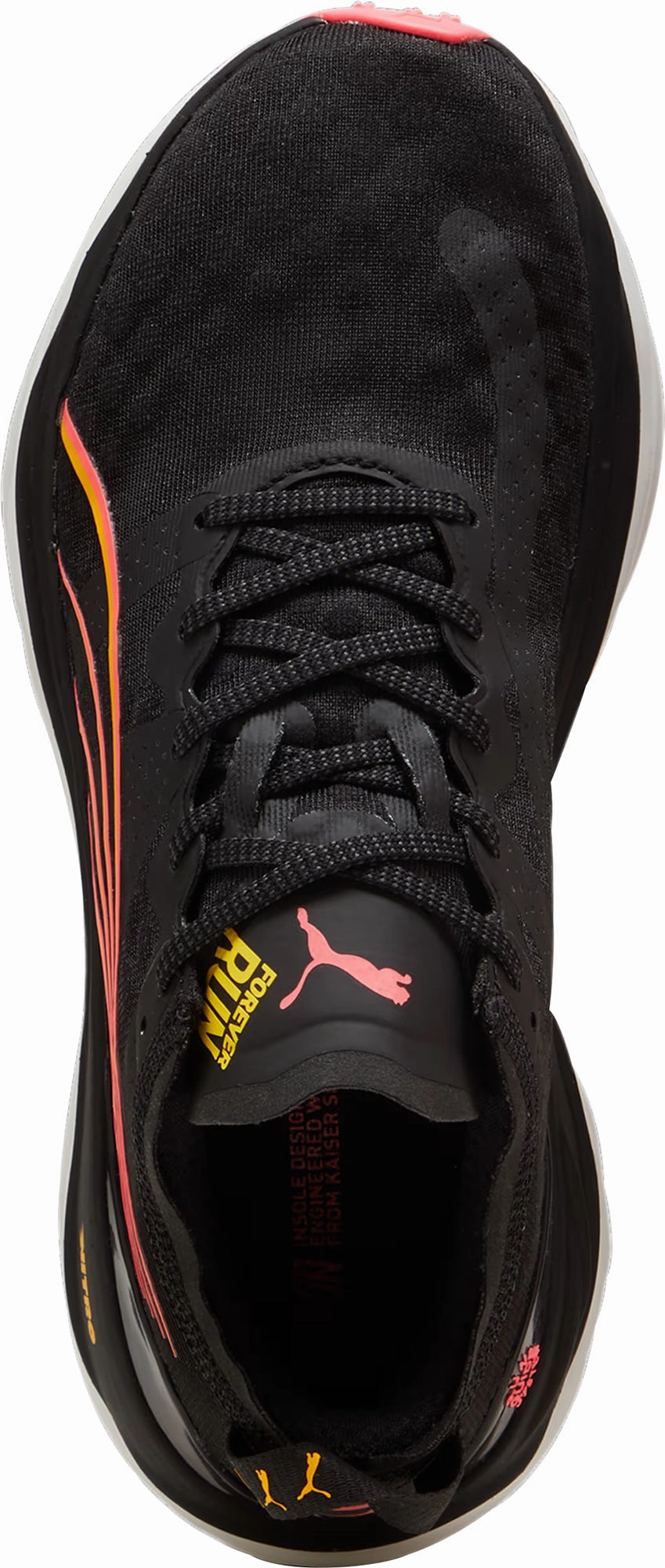 Aerobic Motion Control lace up closure Puma ForeverRun Nitro Womens Running Shoes - Black