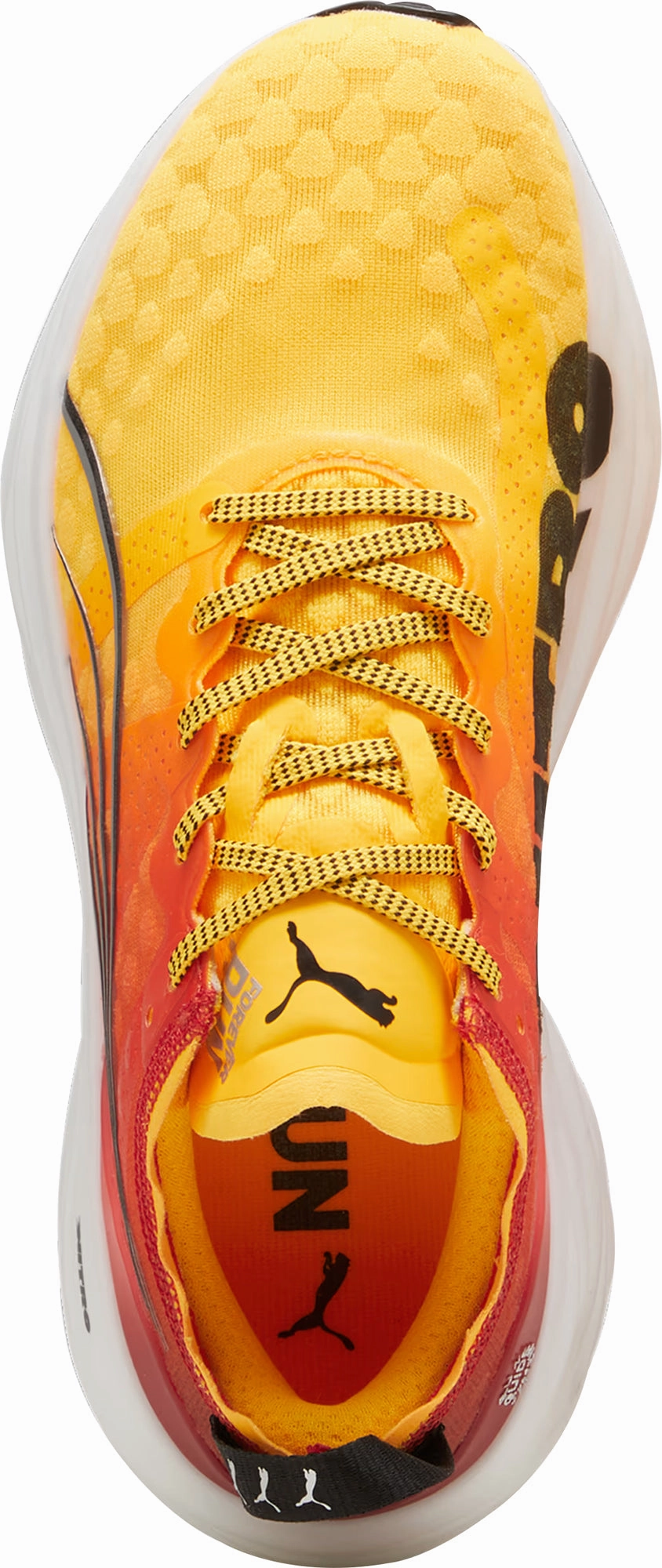 Hyperelastic Polymer Insert Metallic accents Puma ForeverRun Nitro Womens Running Shoes - Orange