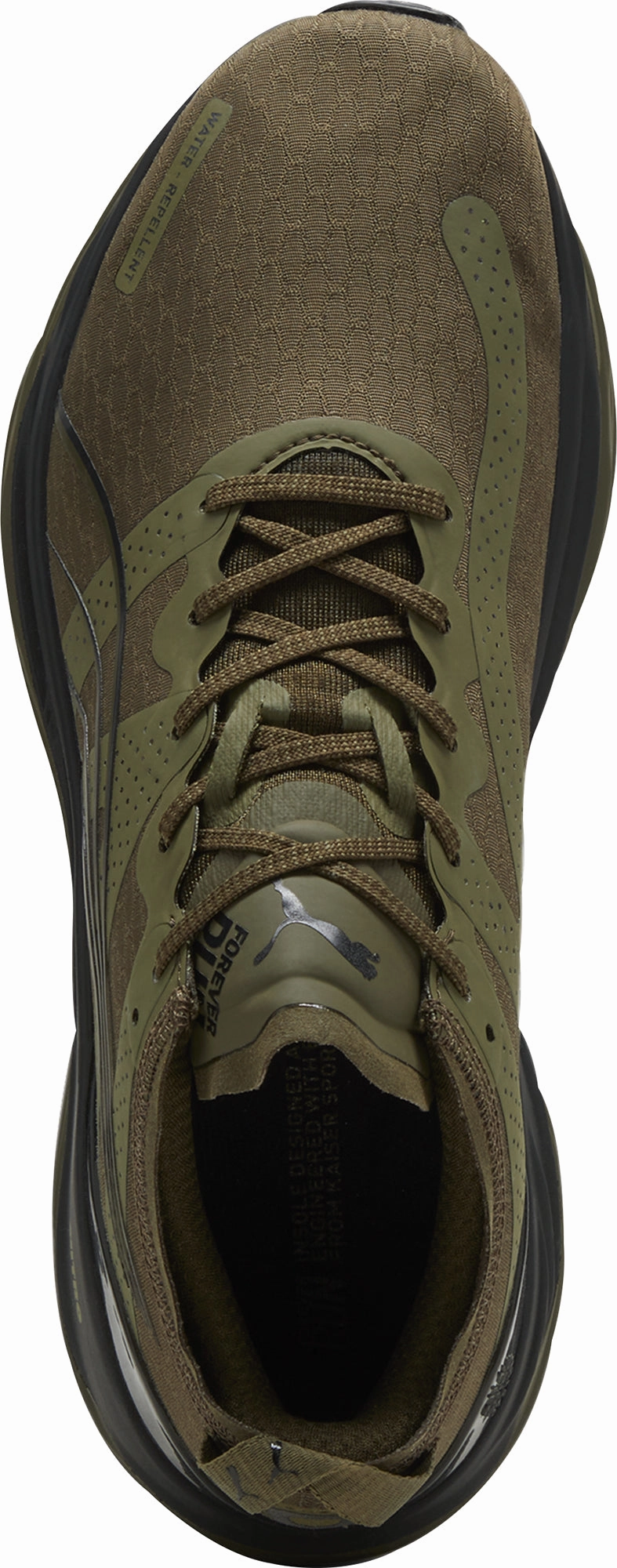 running in a zip line area shoes Puma ForeverRun Nitro WTR Mens Running Shoes - Green