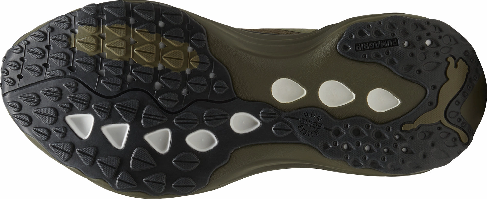 Puma ForeverRun Nitro WTR Mens Running Shoes - Green Unibody Outsole Construction