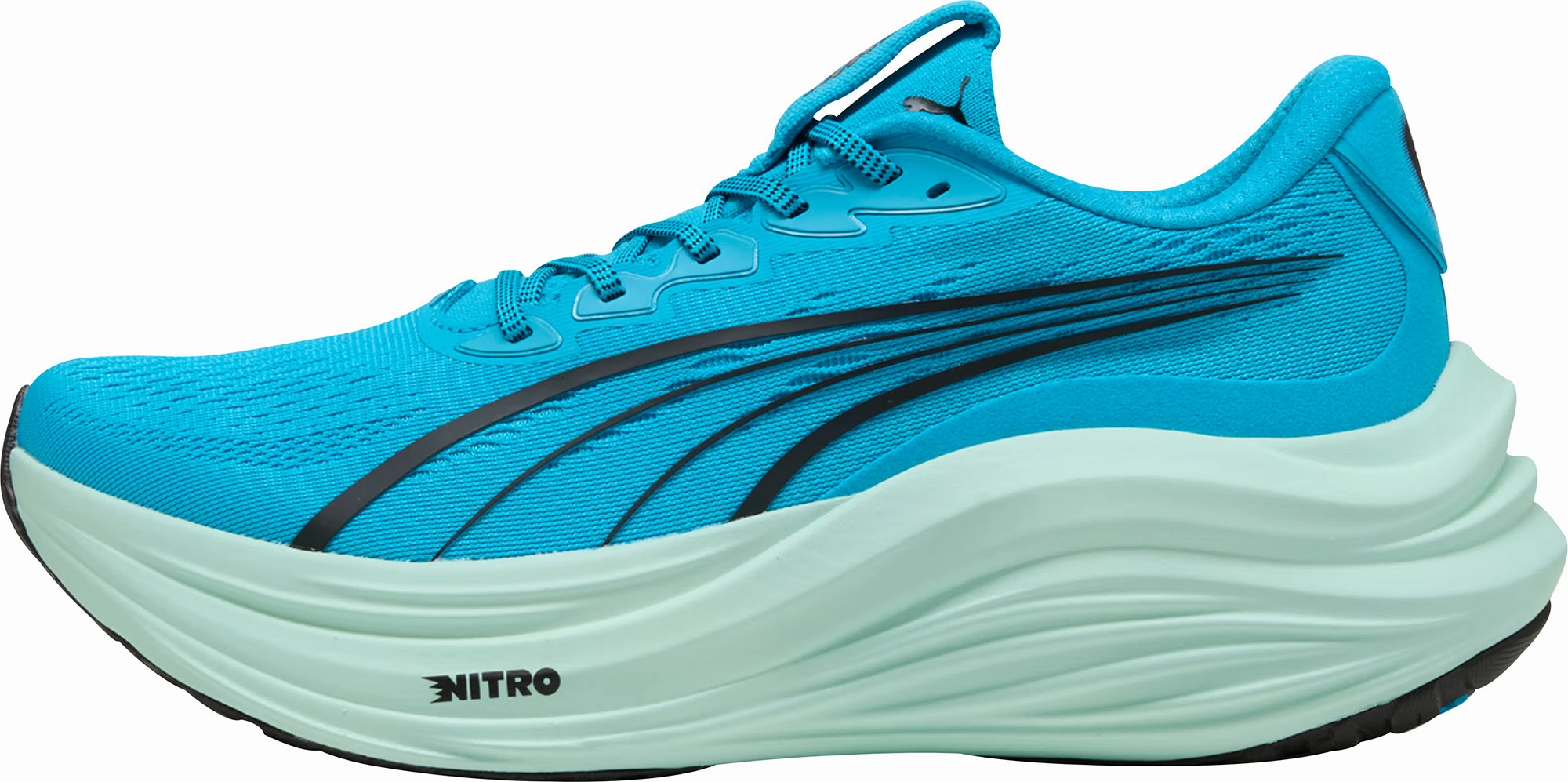 Puma MagMax Nitro Mens Running Shoes - Blue Compression Web Structure