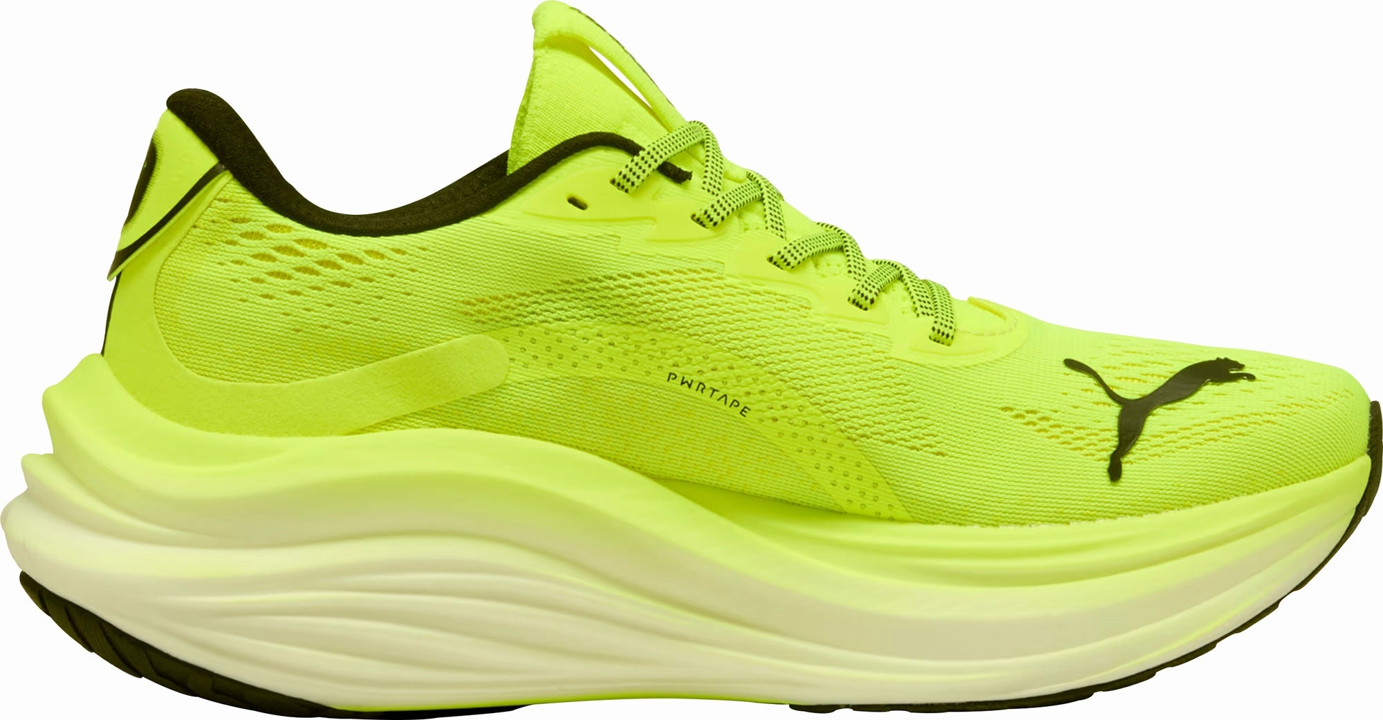 Puma MagMax Nitro Mens Running Shoes - Yellow private - label running option Padded collar design