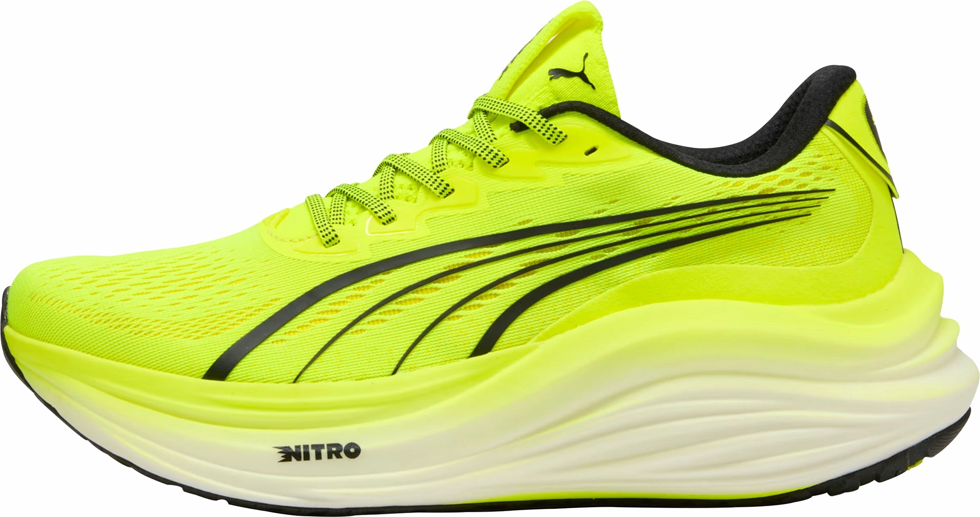 Puma MagMax Nitro Mens Running Shoes - Yellow elegant shoe charm Foot Stabilization