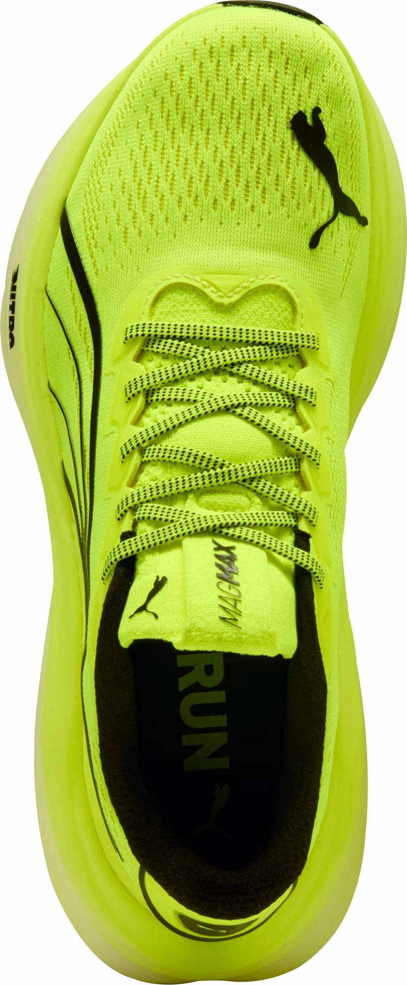 sports events moisture - wicking lining Puma MagMax Nitro Mens Running Shoes - Yellow