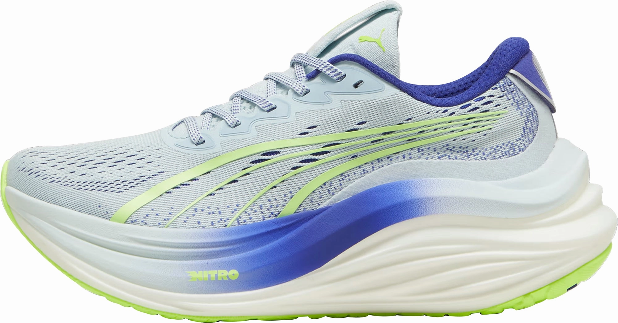 Puma MagMax Nitro Womens Running Shoes - Blue Soft Interior Lining