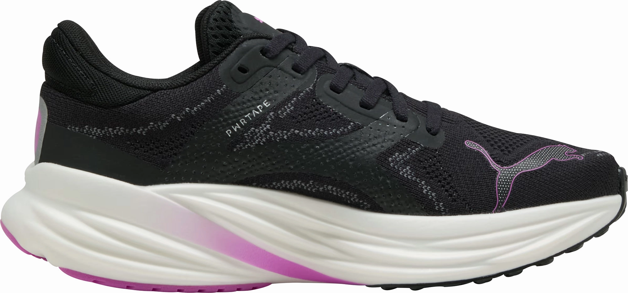 rough - surface proof solid - color shoes Puma Magnify Nitro 2 Womens Running Shoes - Black