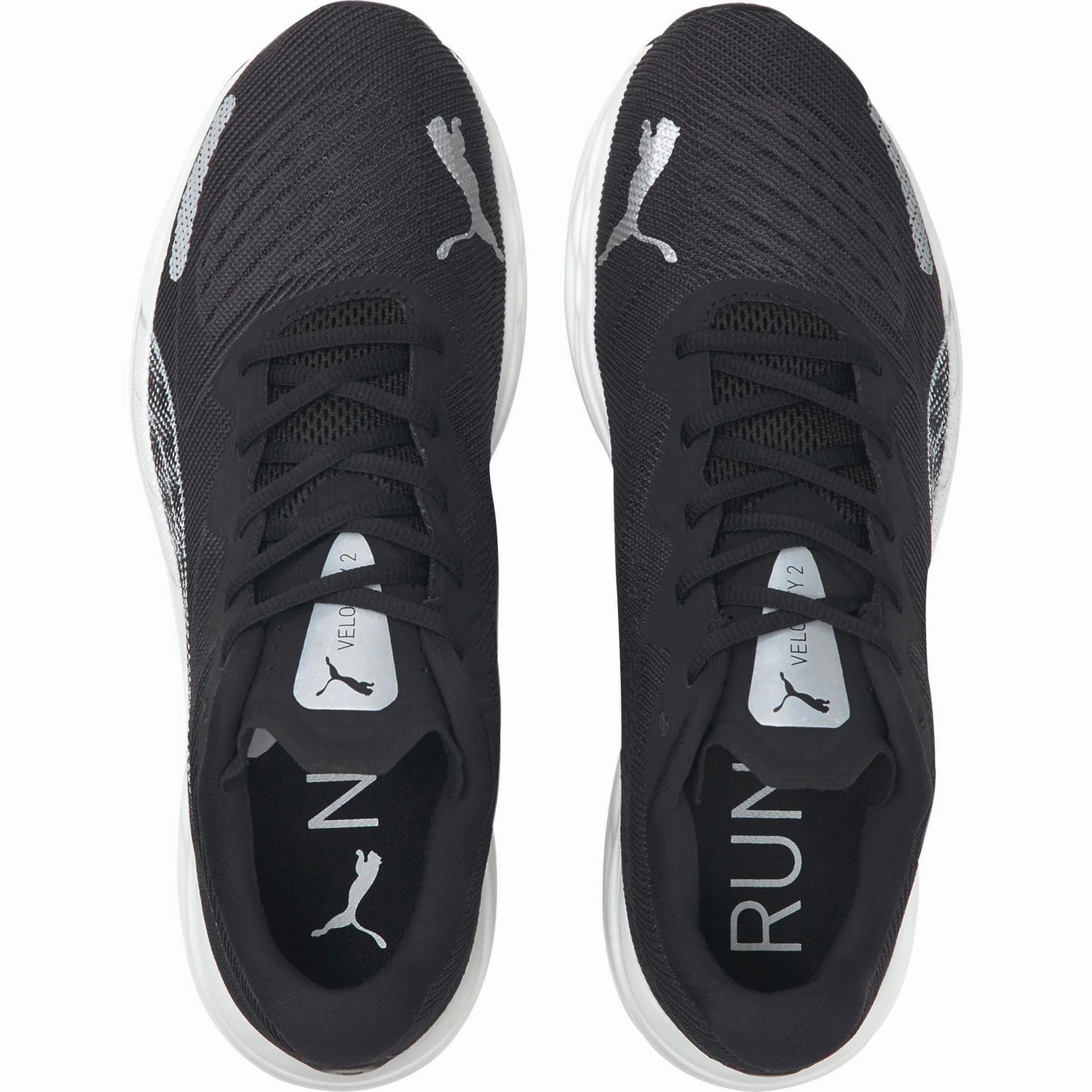 Puma Velocity Nitro 2 Mens Running Shoes - Black perforated upper