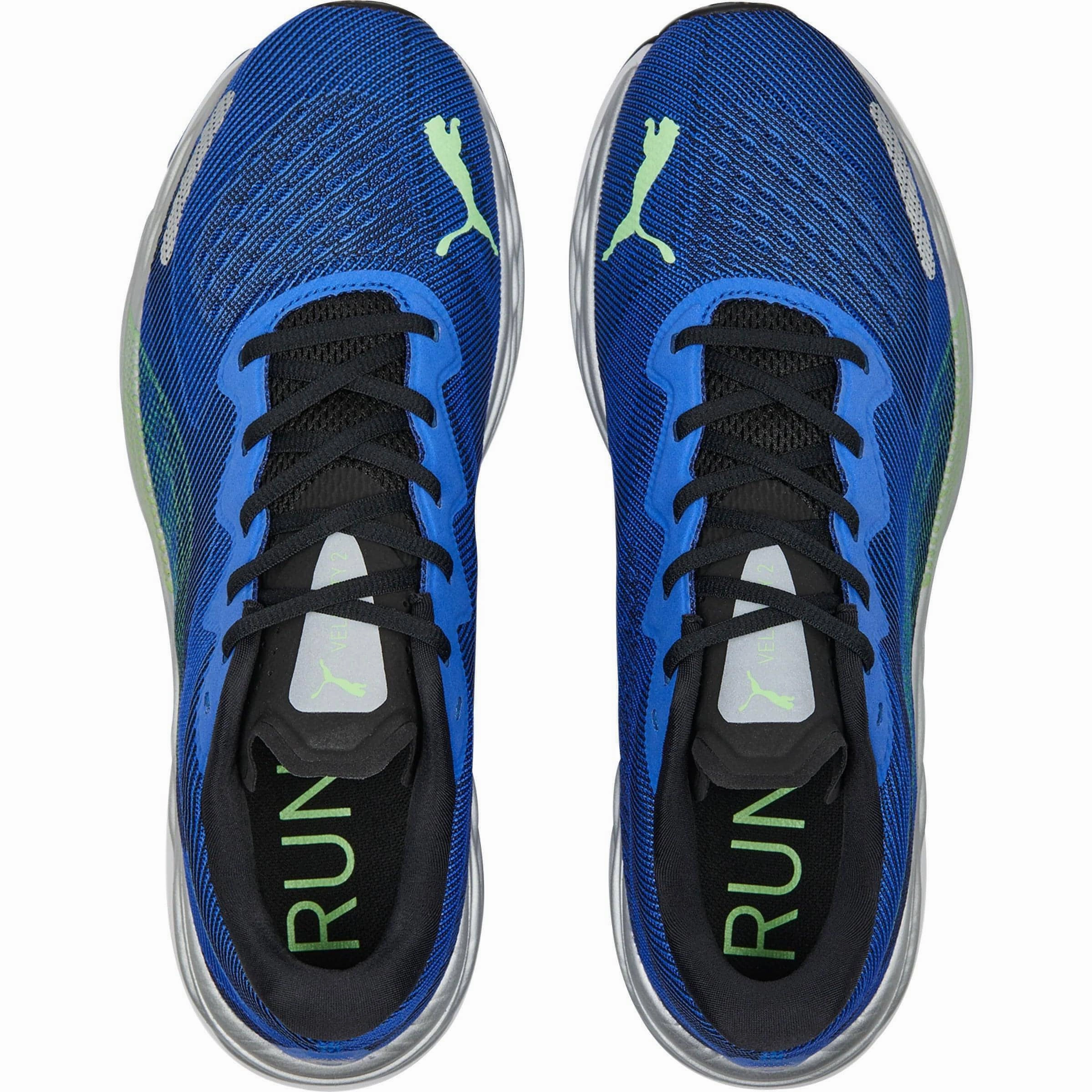 Fitness - focused Footbed contour Puma Velocity Nitro 2 Mens Running Shoes - Blue