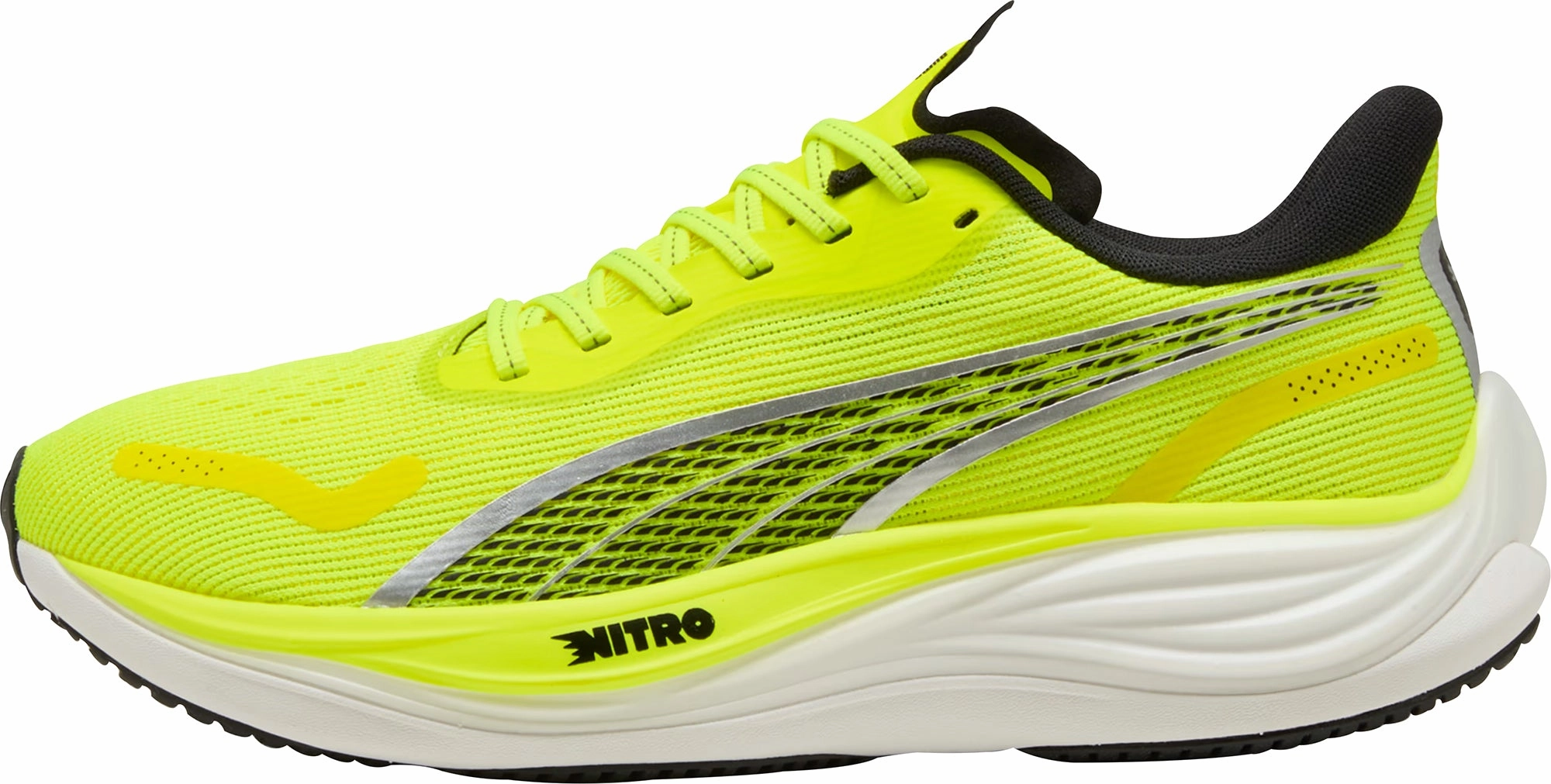 Shockwave Dissipation running shoes for casual female joggers Puma Velocity Nitro 3 Mens Running Shoes - Yellow