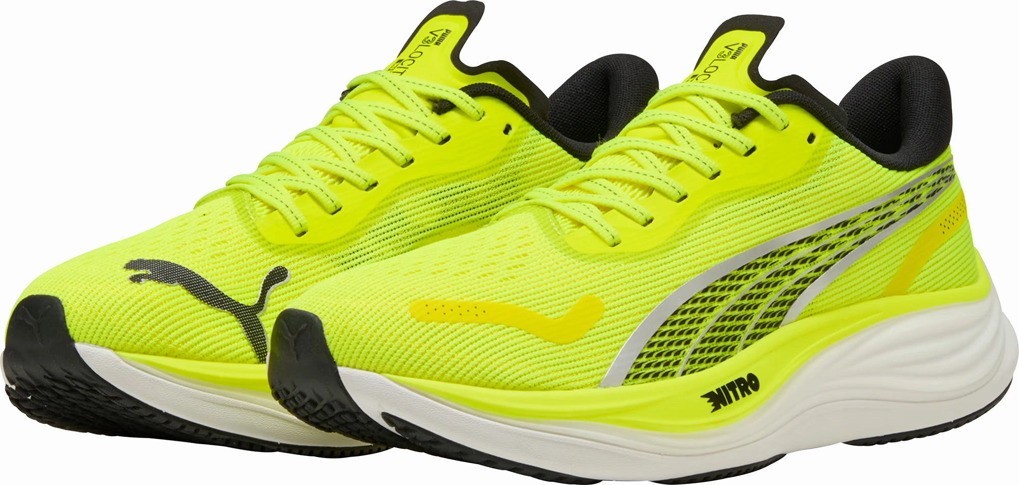 Puma Velocity Nitro 3 Mens Running Shoes - Yellow Impact Absorbing Structure fire - department - training running shoes