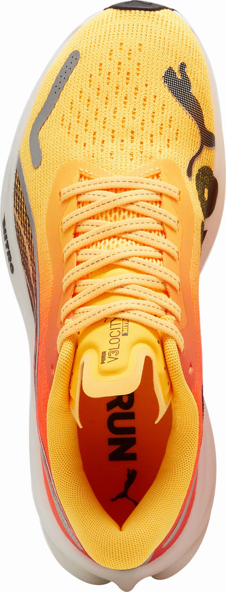 high - mileage shoe endurance step - in comfort Puma Velocity Nitro 3 Womens Running Shoes - Orange