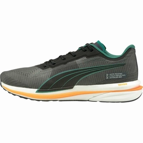 Arch support Non Slip Heel Grip Puma Velocity Nitro WTR Mens Running Shoes - Black