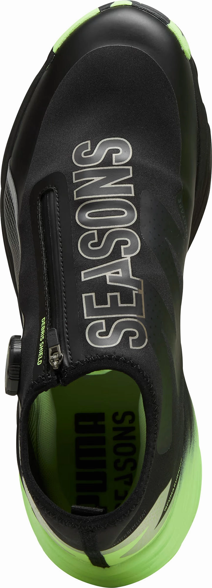 running in straight tracks shoes Traction Groove Configuration Puma Voyage Nitro 3 Disc Womens Trail Running Shoes - Black