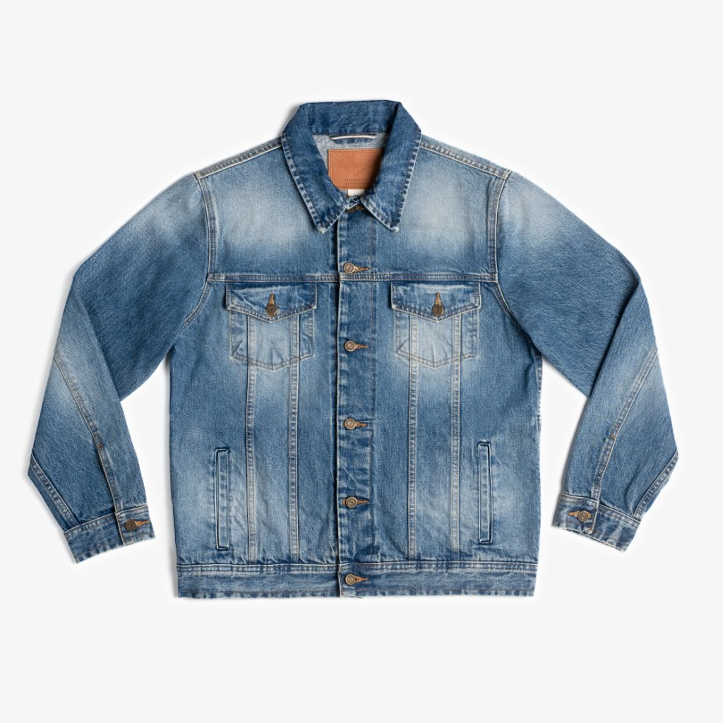 Selvedge Denim Trucker Jacket | Vintage Wash Hazard