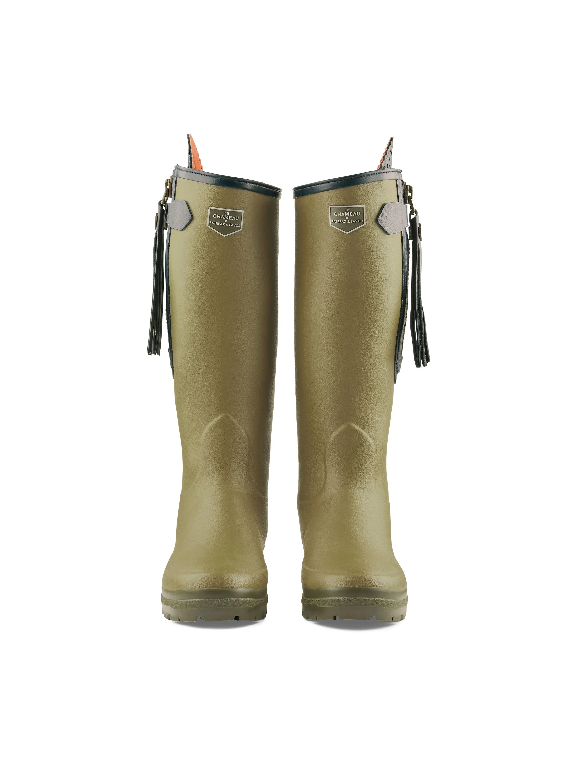 Seamless Comfort Windy Weather Horse Riding L'Alliance Neoprene Lined Wellington Boot (Narrow Fit) - Vert Vierzon