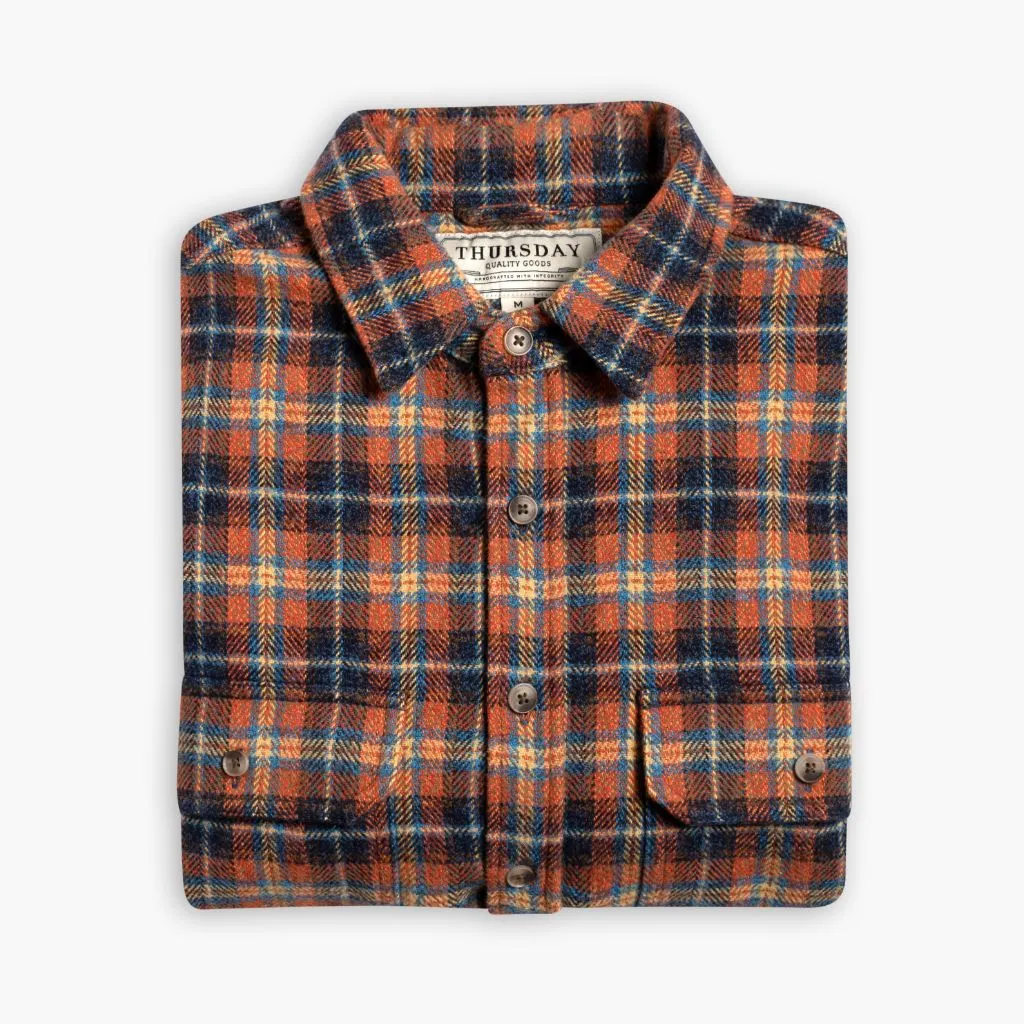 Summit Flannel Shirt | Daybreak Sleek Style Ventilated Back