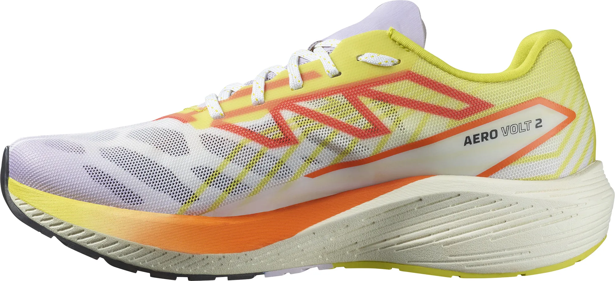 Salomon Aero Volt 2 Womens Running Shoes - White moisture - wicking running shoes running in a group shoes