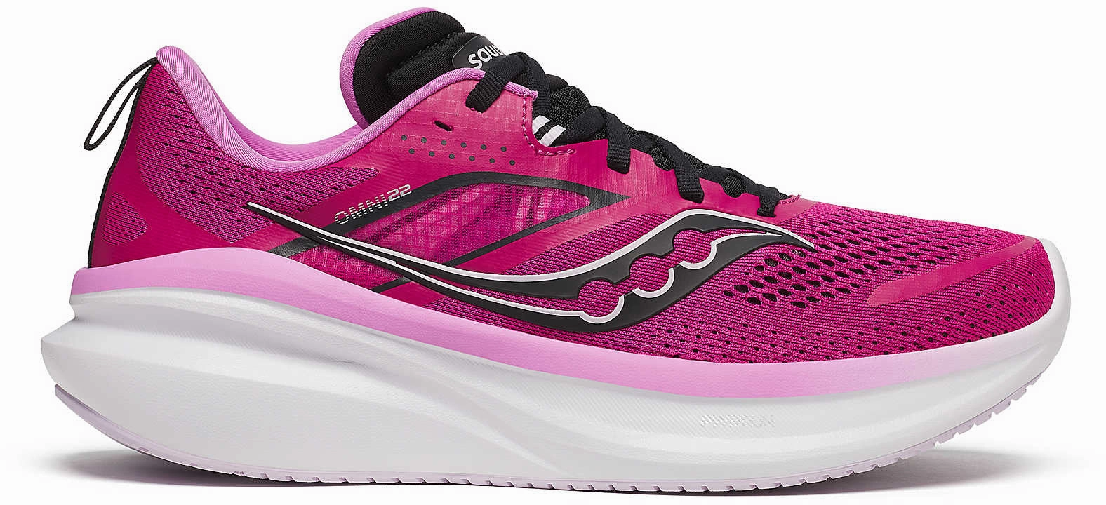 second - hand shoes Lace   Up Design Saucony Omni 22 Womens Running Shoes - Pink