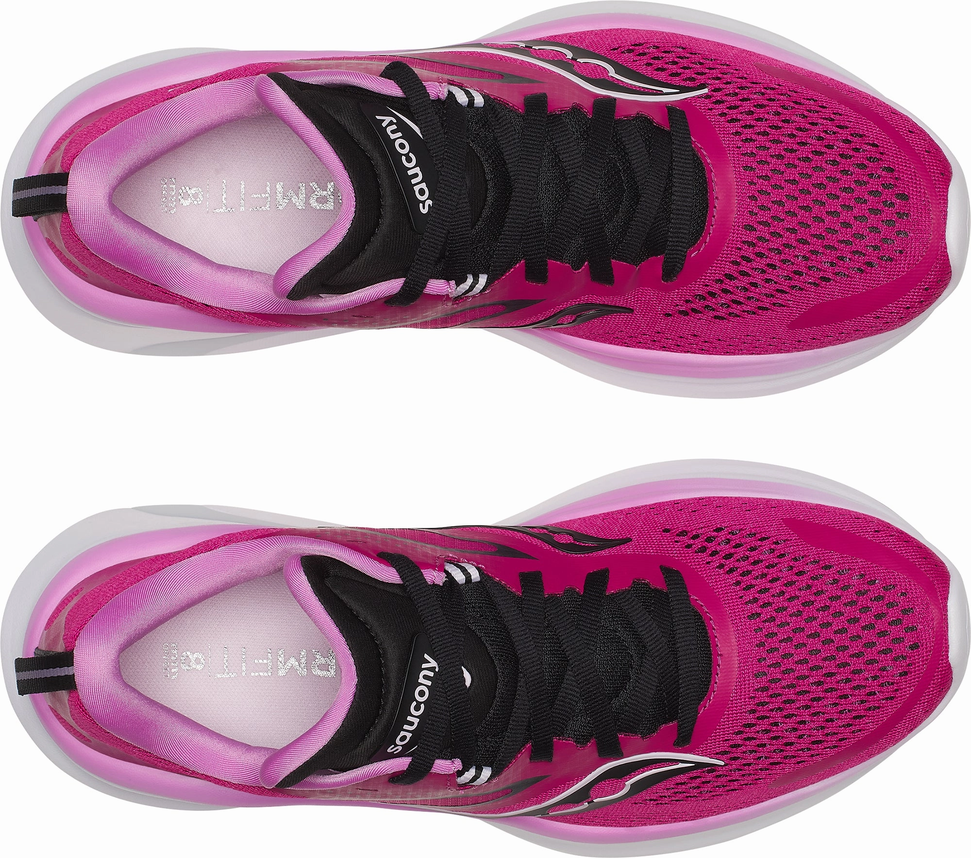 Saucony Omni 22 Womens Running Shoes - Pink dot - pattern shoes