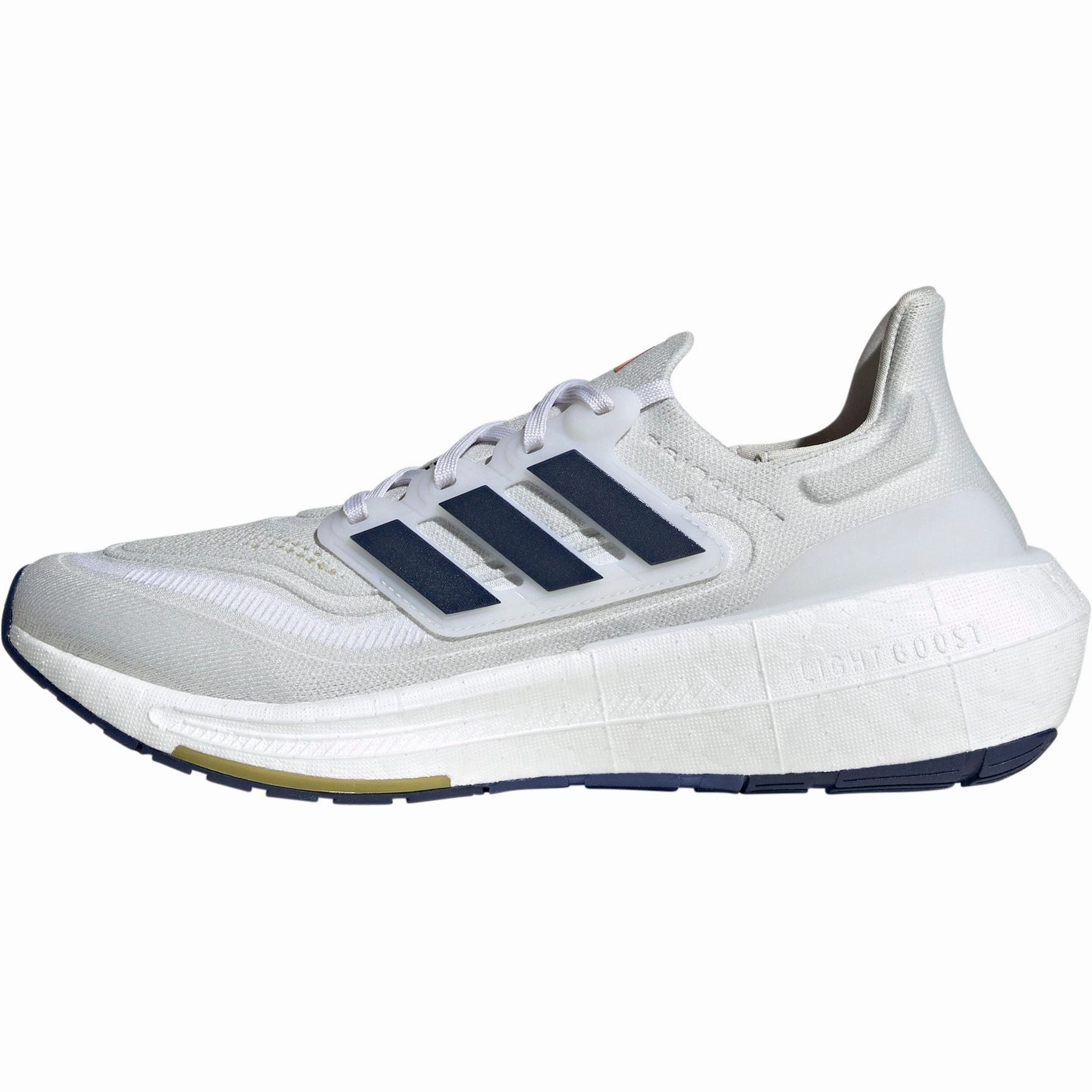 closed - toe - feature shoes left - foot shoe adidas Ultra Boost Light Mens Running Shoes - White