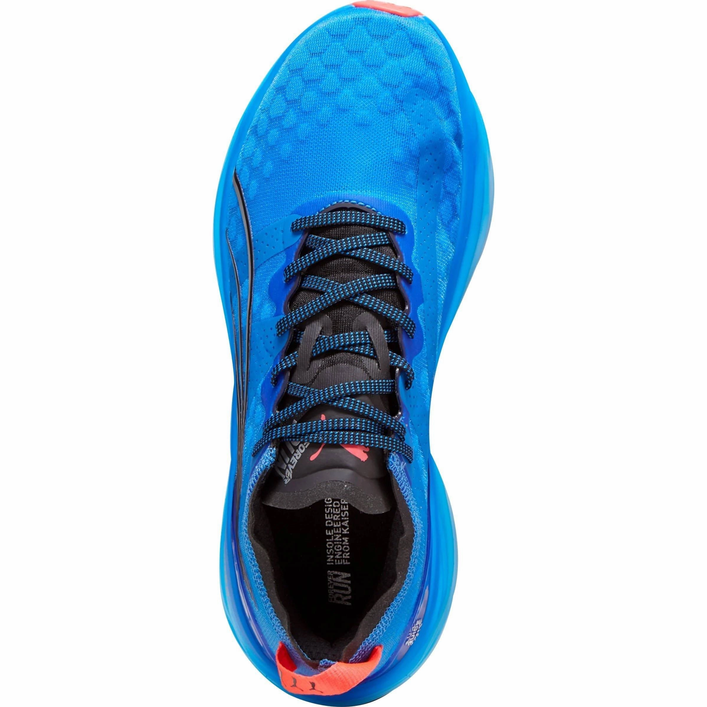 Puma ForeverRun Nitro Mens Running Shoes - Blue Ankle Collarbone Padding Lightweight Lining