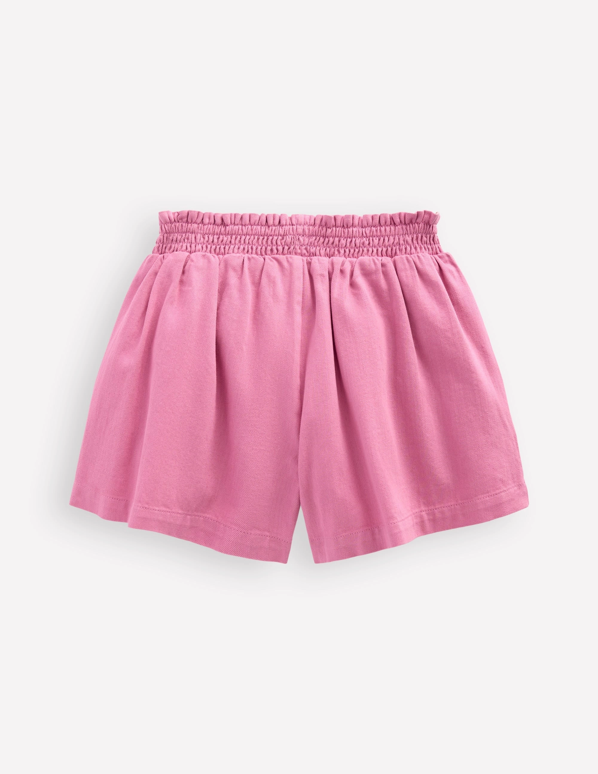 Pull-On Shorts-Pink Embroidered ReinforcedStressPoints Sports Comfort