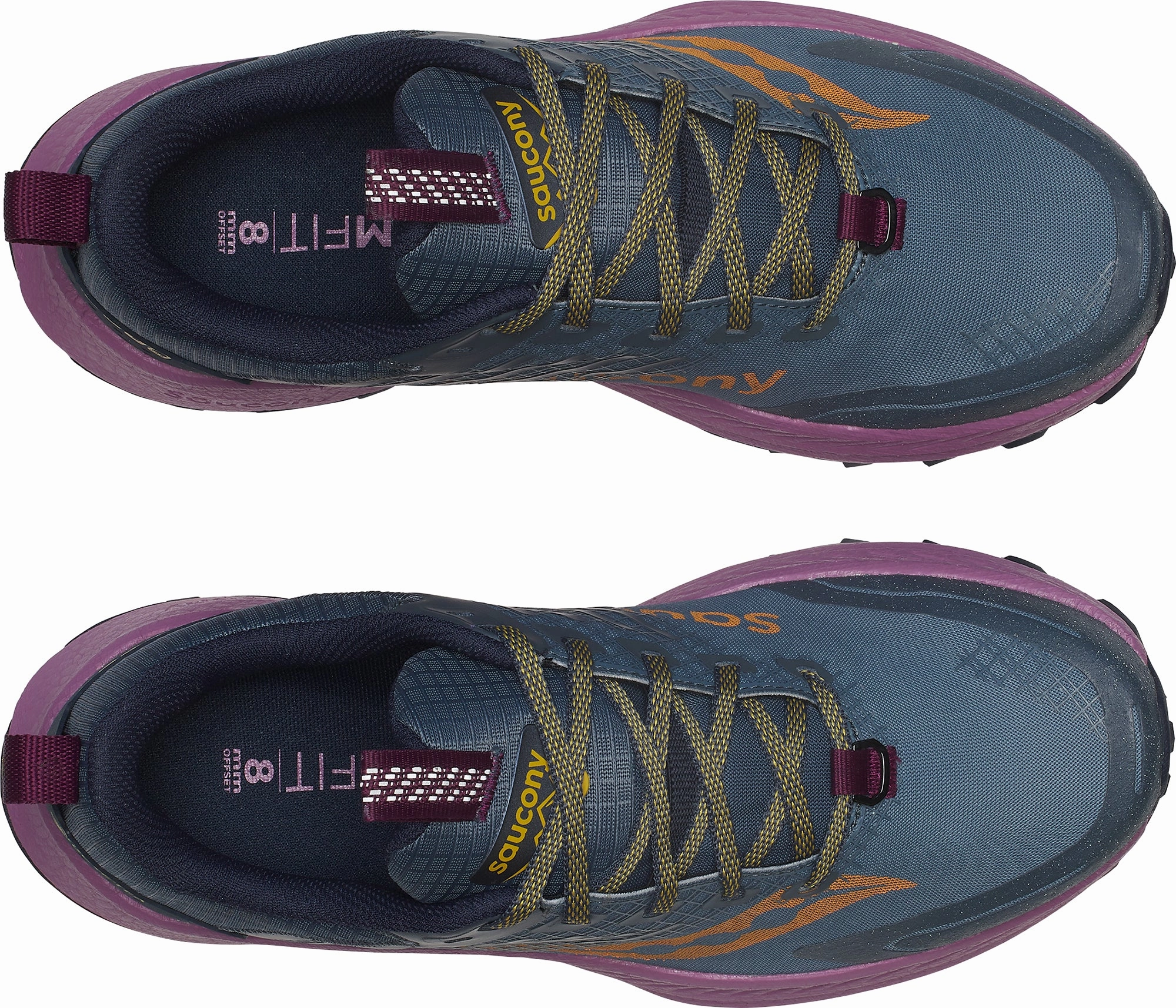 Motion Control Midsole heel support shoes Saucony Ride TR2 GORE-TEX Womens Trail Running Shoes - Blue