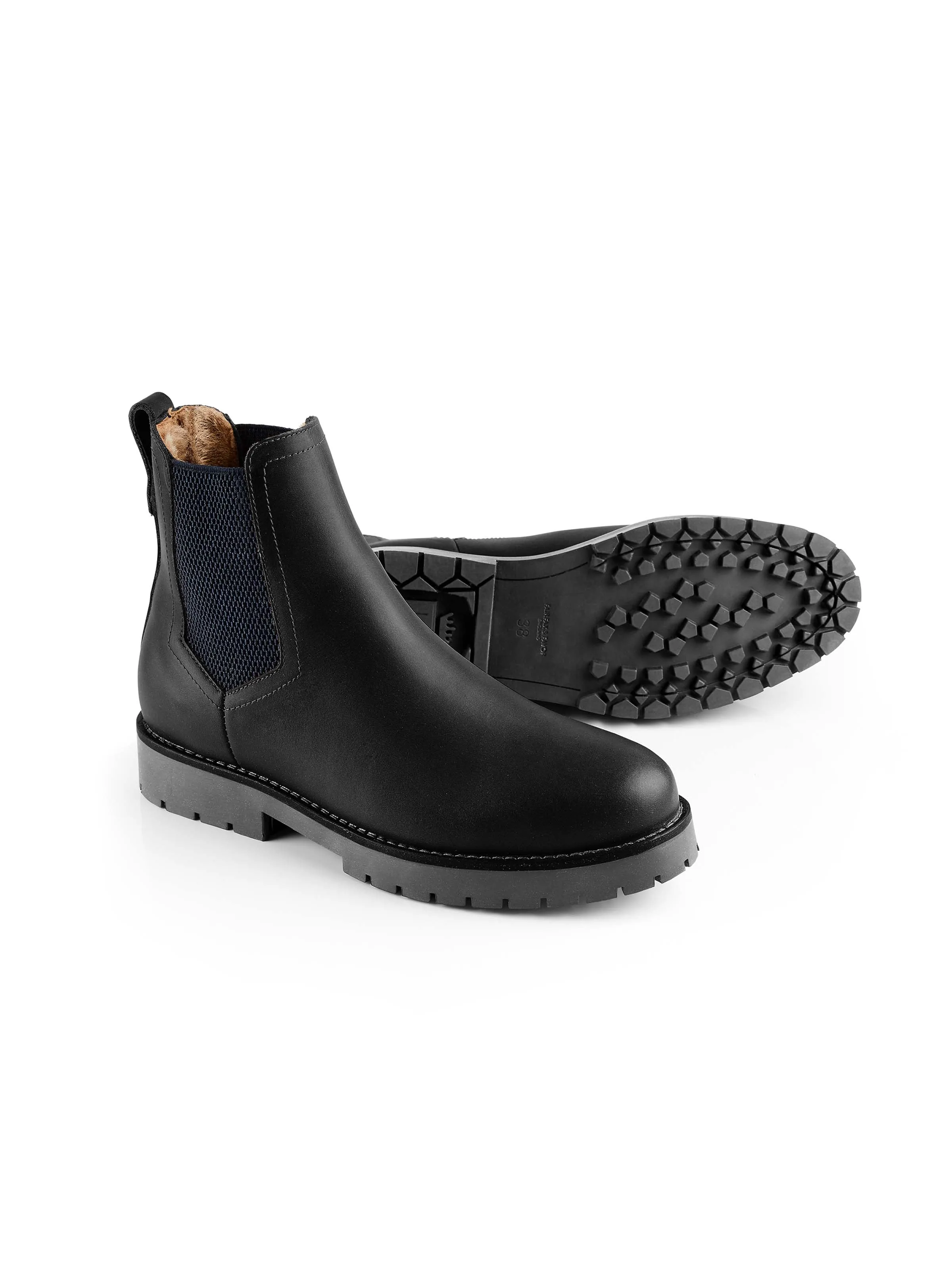 Comfortable to walk Sheepskin Boudica - Black