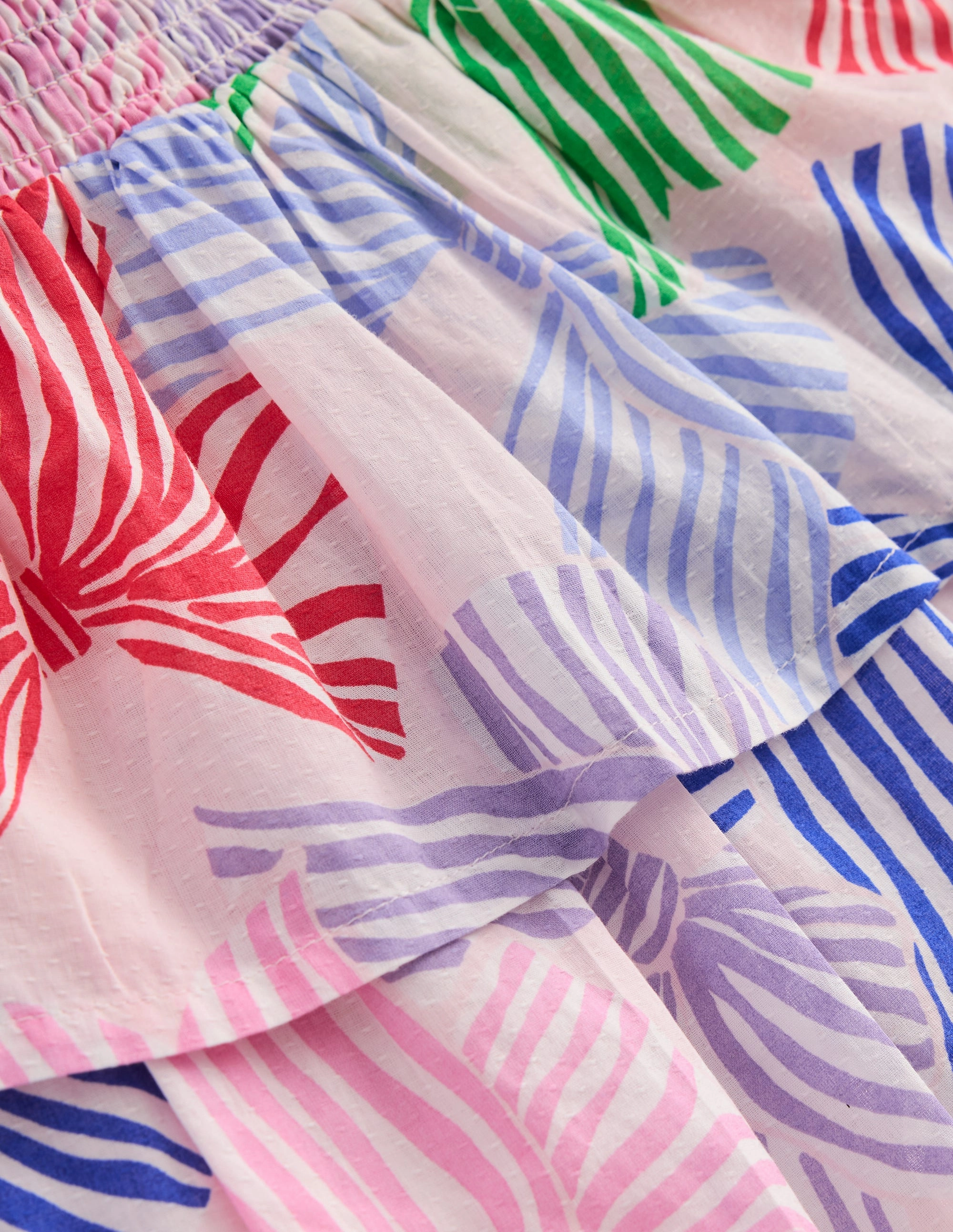 Chic Look Tiered Woven Skirt-French Pink Bows