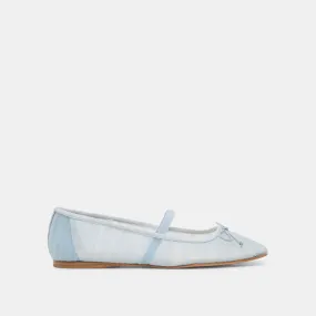 RAEVEN BALLET FLATS LIGHT BLUE TULLE Step Free