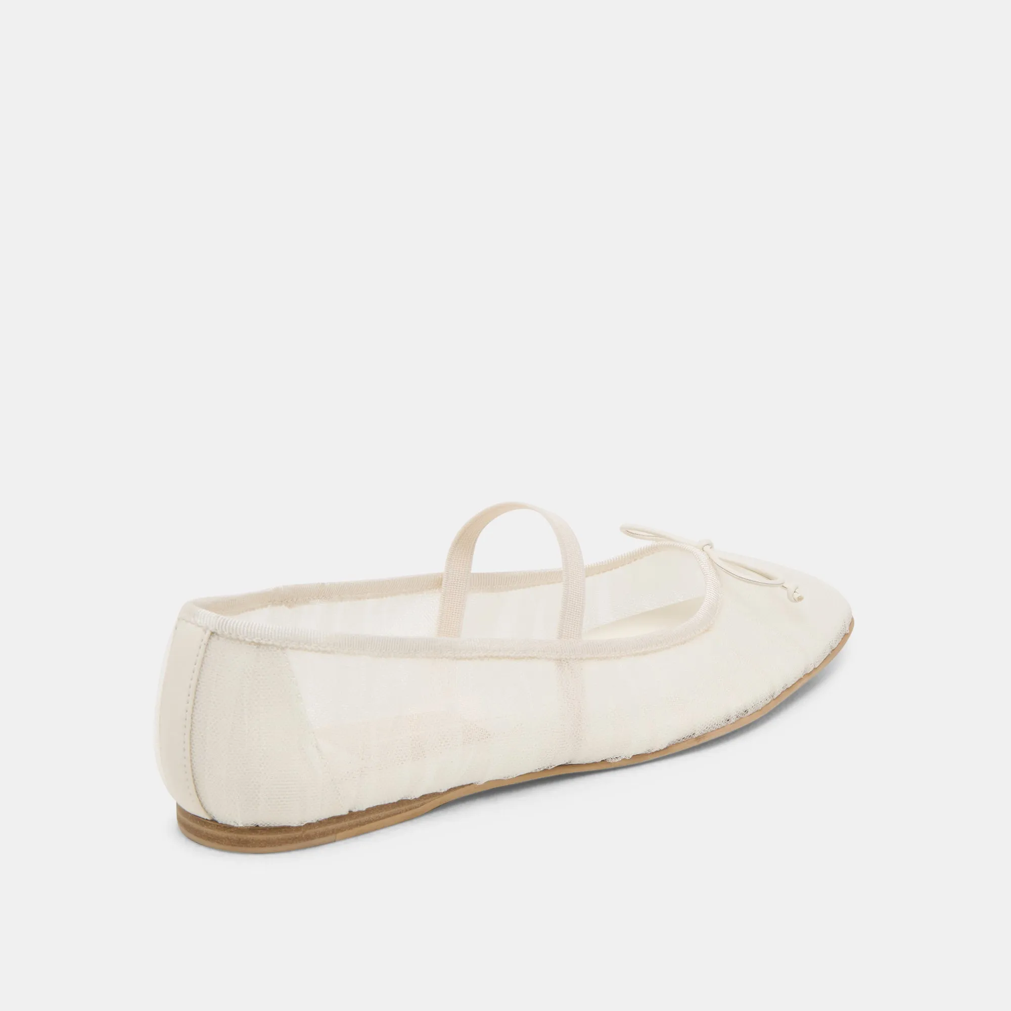 Patio Glow RAEVEN BALLET FLATS WHITE TULLE