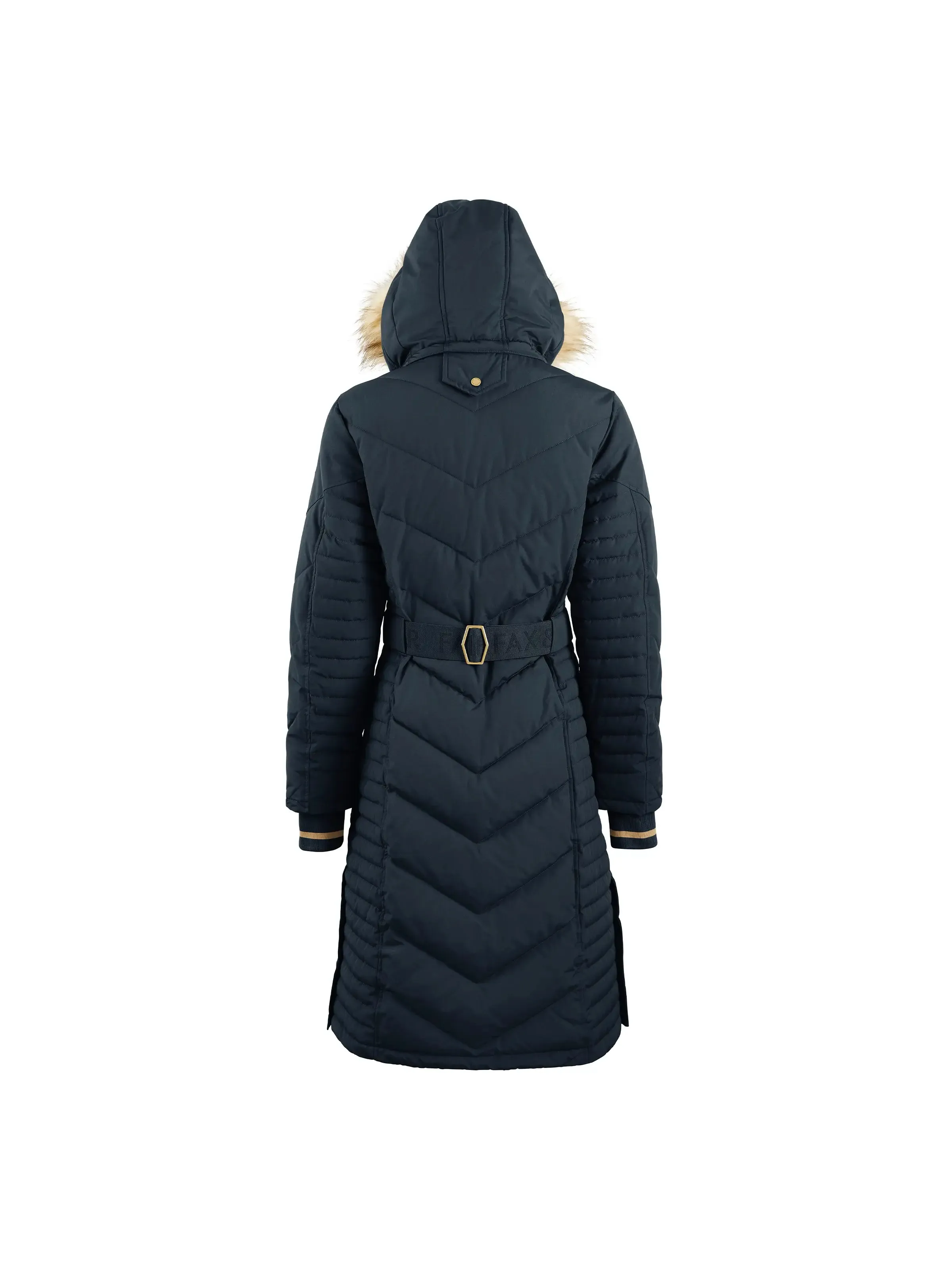 Eco Friendly Material Charlotte Longline Coat - Navy