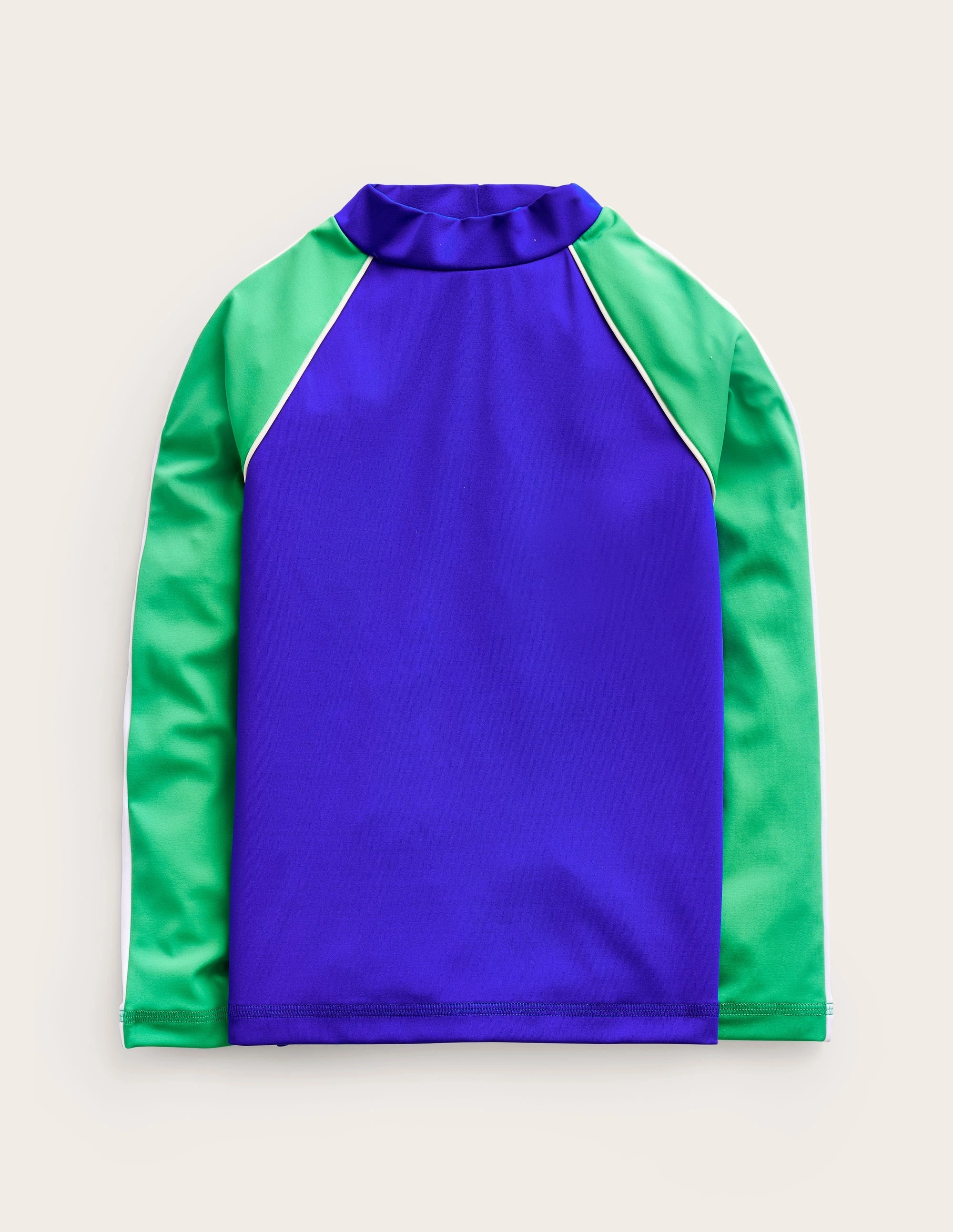 Rash Vest-Blue Heron/Pea Green Sunbathing Style