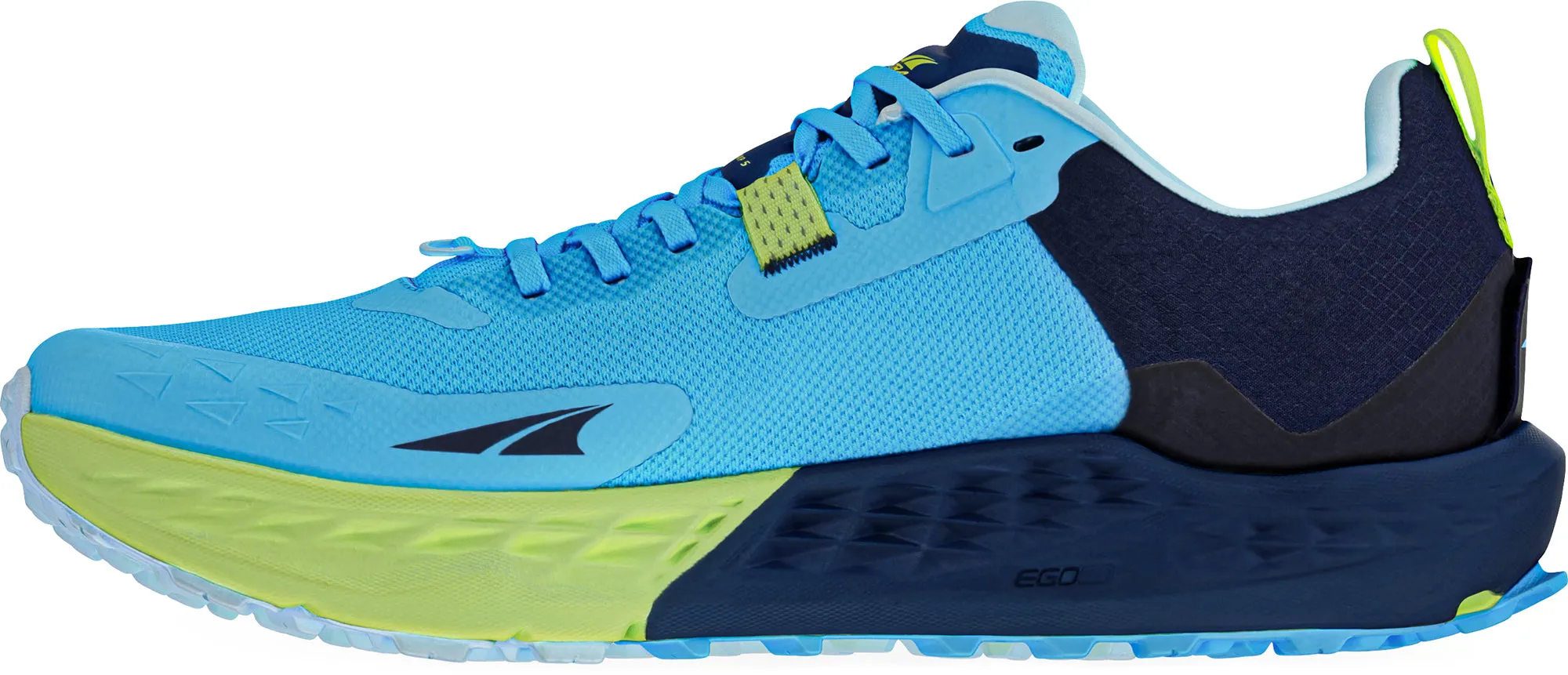 Altra Timp 5 Mens Trail Running Shoes - Blue running with dog shoes Narrow - toe - box