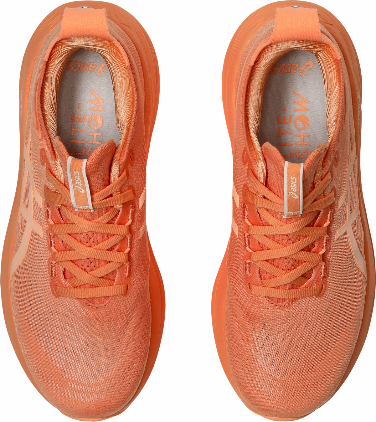 Asics Gel Nimbus 27 Lite-Show Womens Running Shoes - Orange modern - style beginner runner shoes